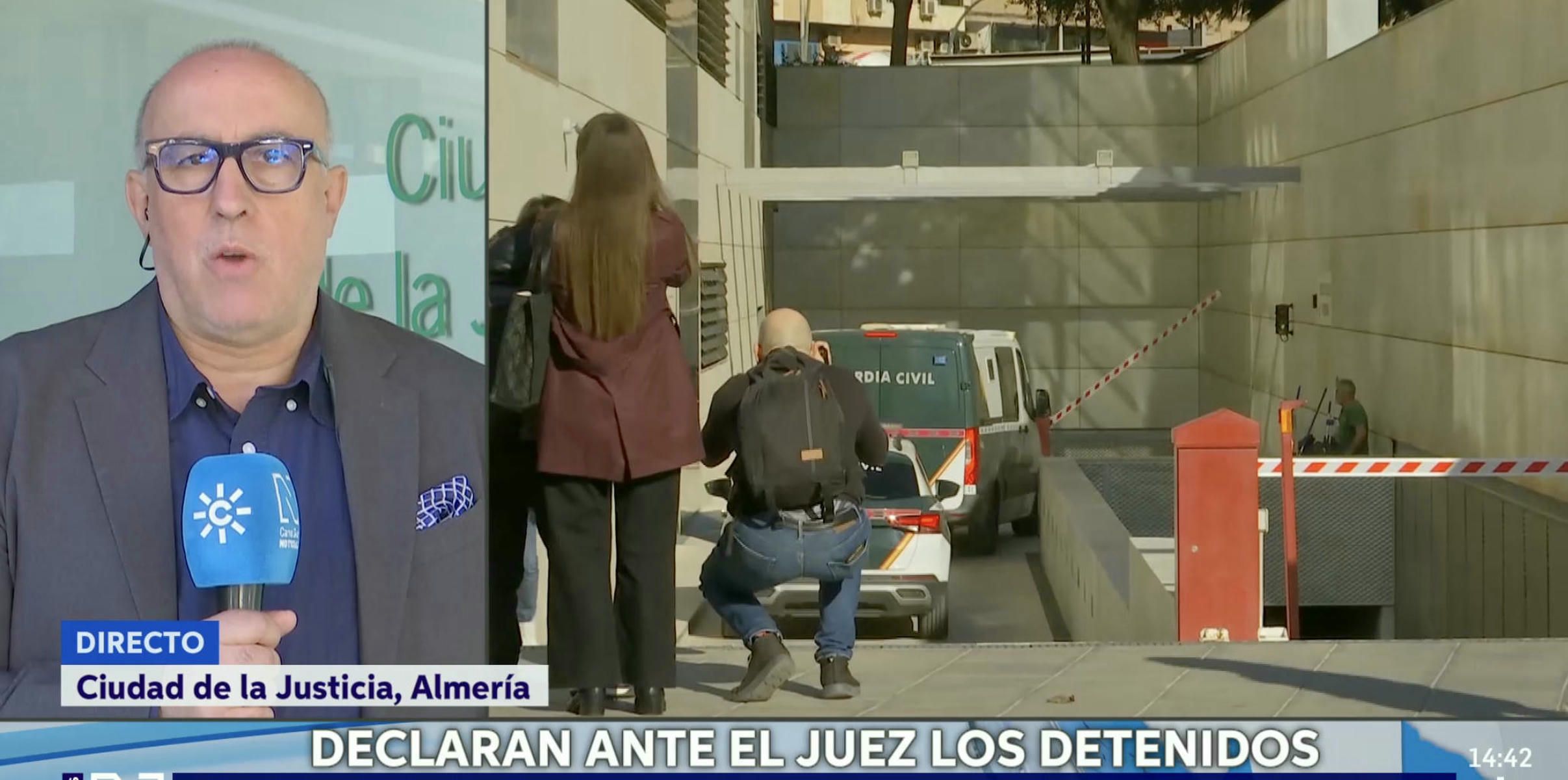 Cobertura de Canal Sur sobre el 'caso Mascarillas' del PP de Almería. Cobertura de Canal Sur sobre el 'caso Mascarillas' del PP de Almería.
