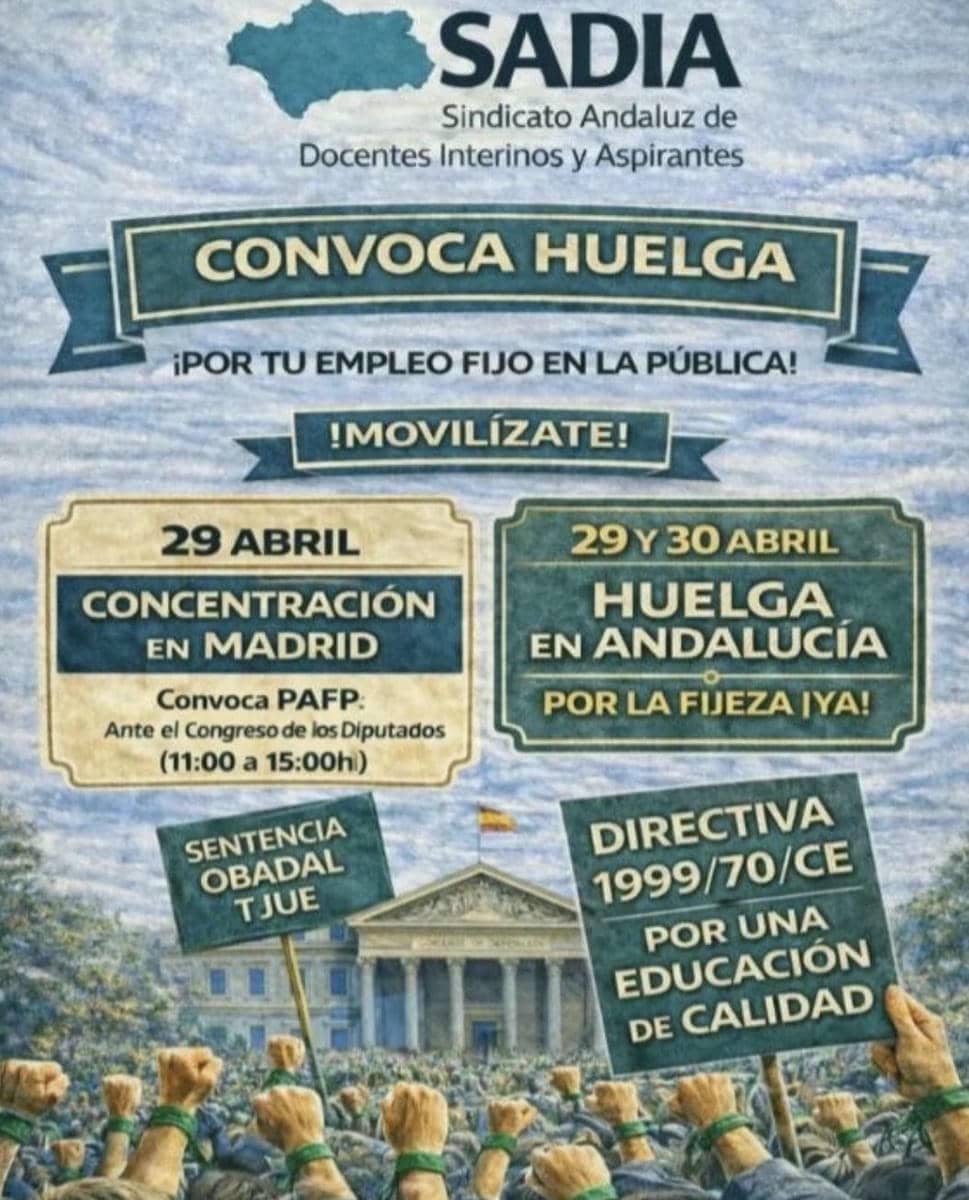 Cartel de la convocatoria.