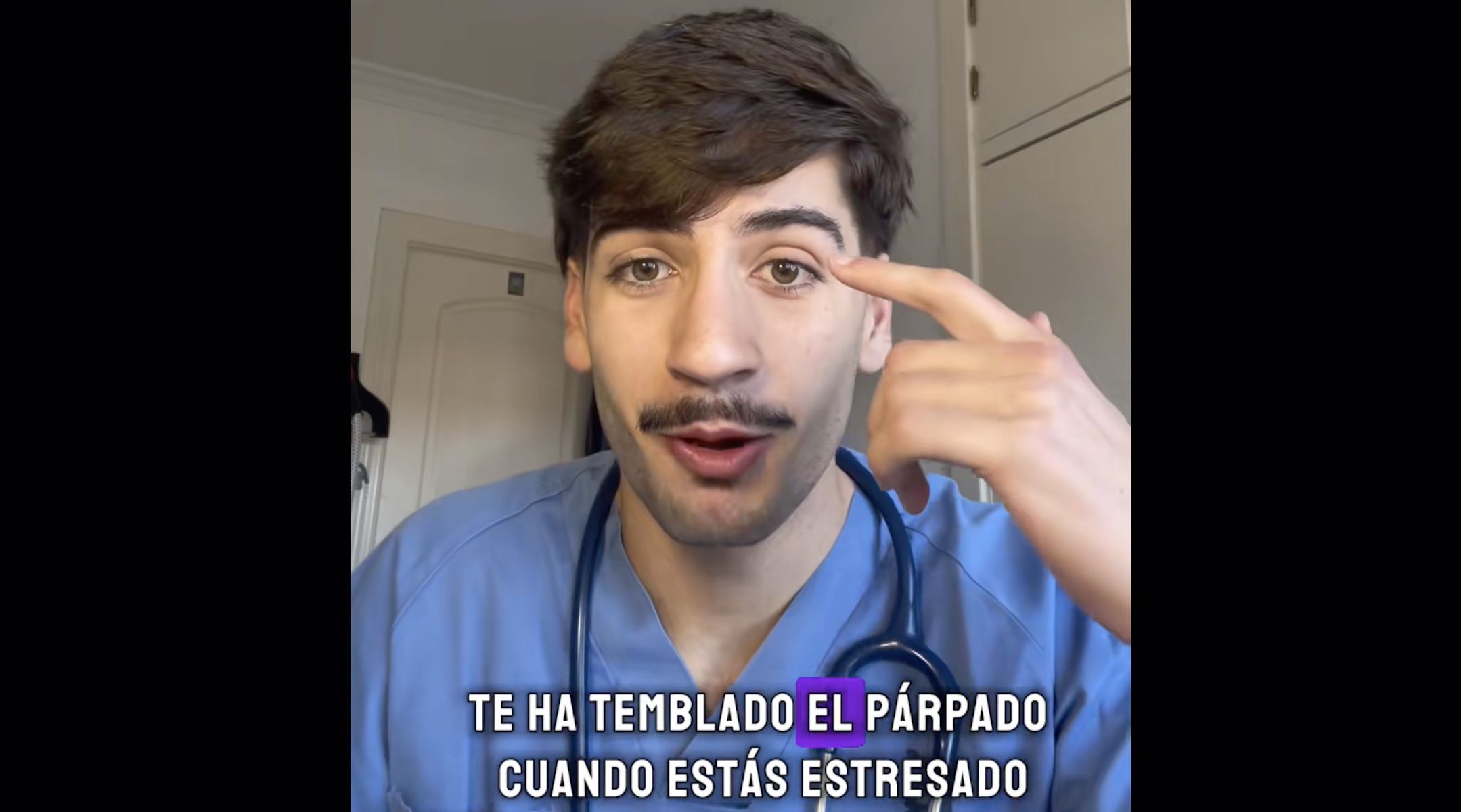 El estudiante malagueño Carlos García Verdugo explica a qué se debe el movimiento involuntario del párpado. El estudiante malagueño Carlos García Verdugo explica a qué se debe el movimiento involuntario del párpado.