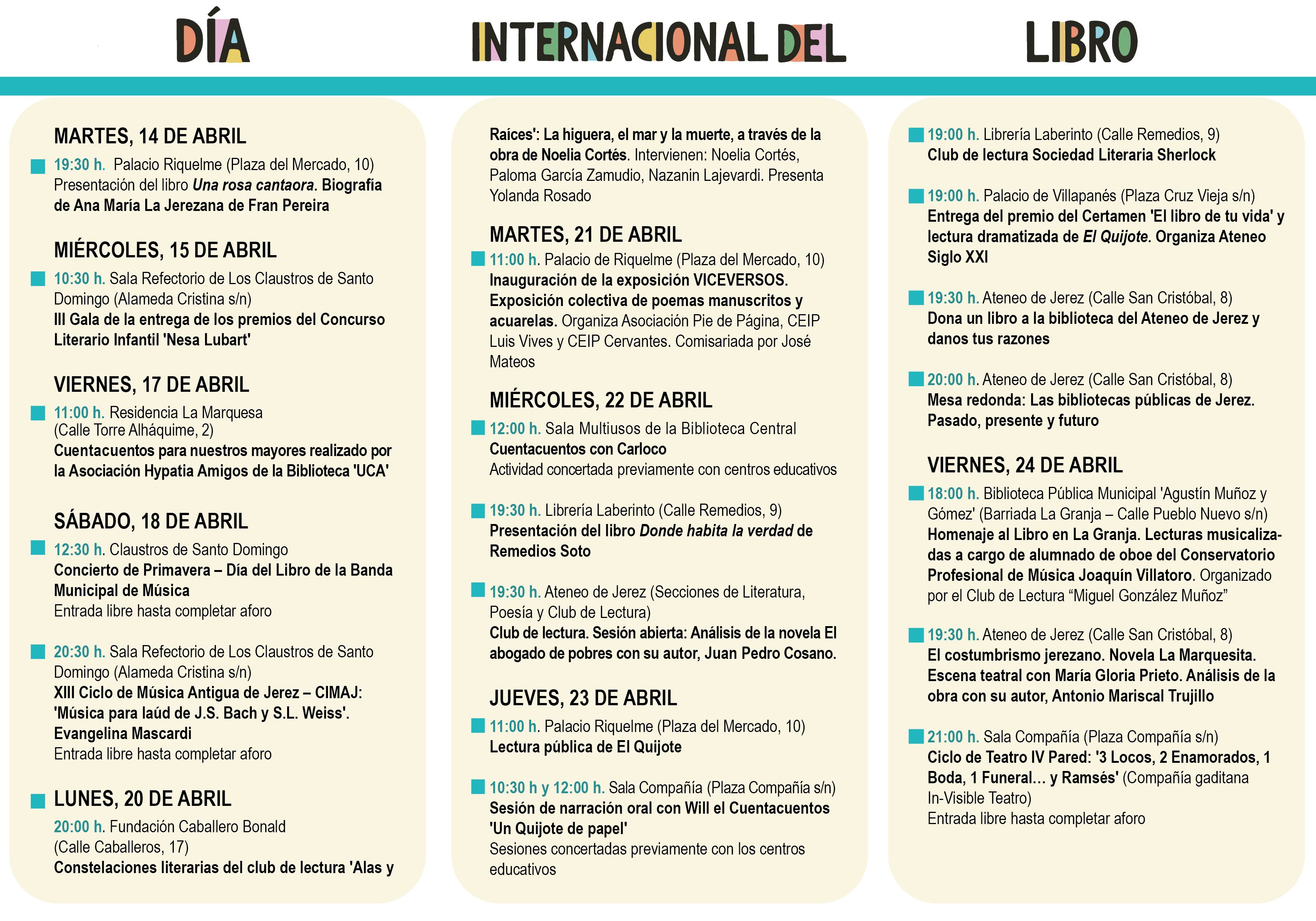 Díptico Día Internacional del Libro 1