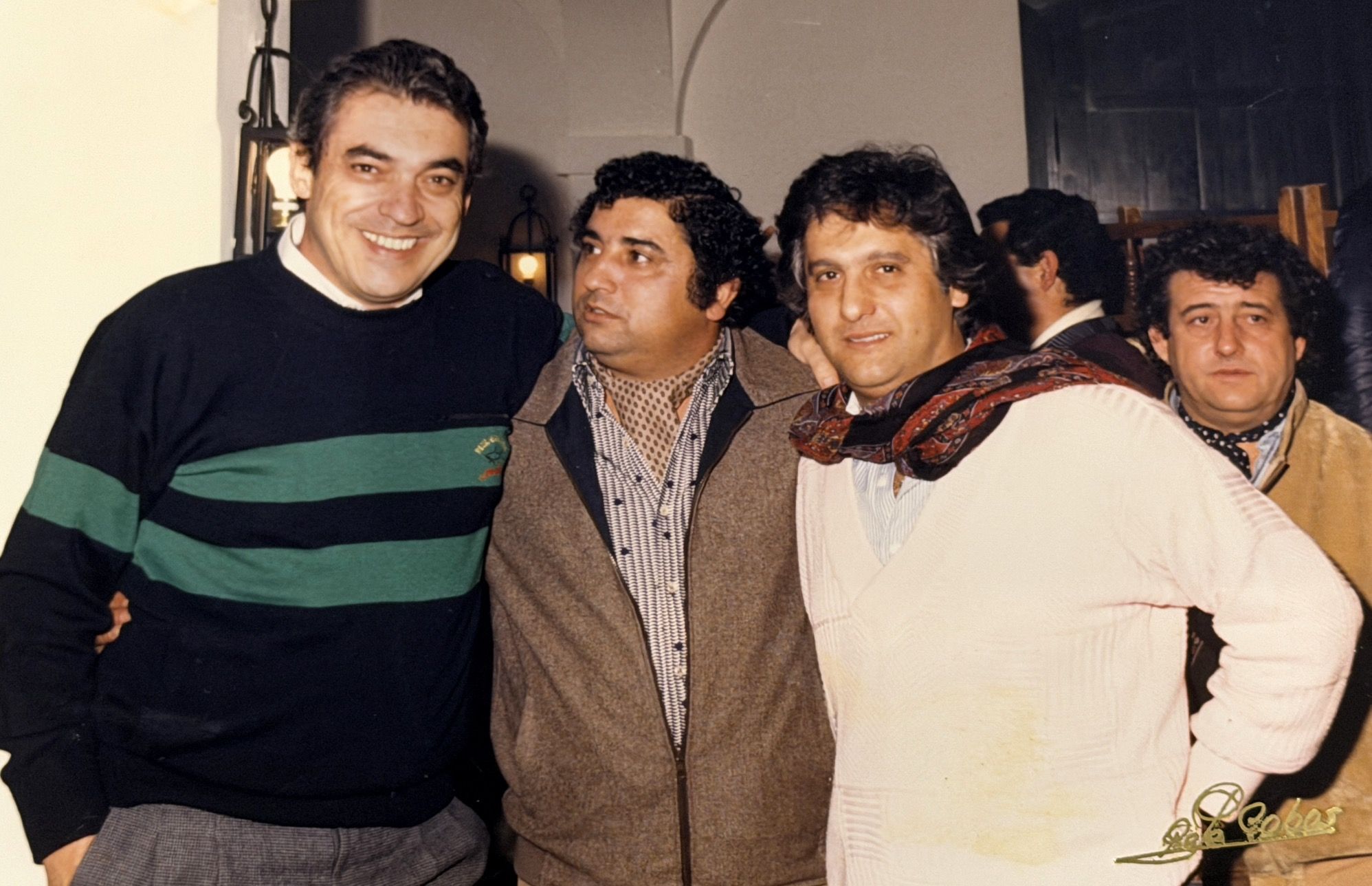 Curro de la Morena, junto a Alberto Cortés y Chiquetete