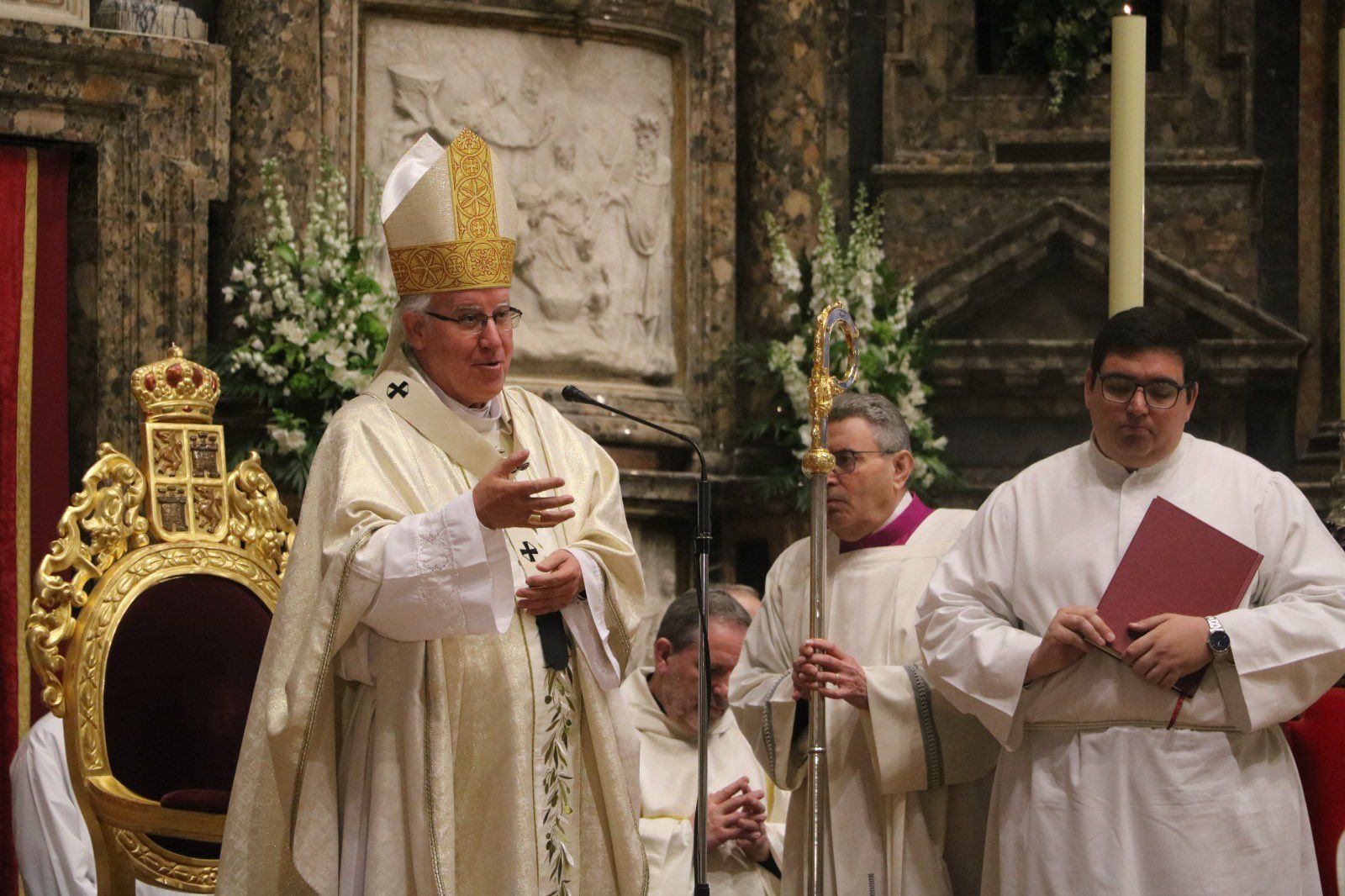 José Ángel Saiz Meneses. arzobispo de Sevilla, en una homilía reciente.