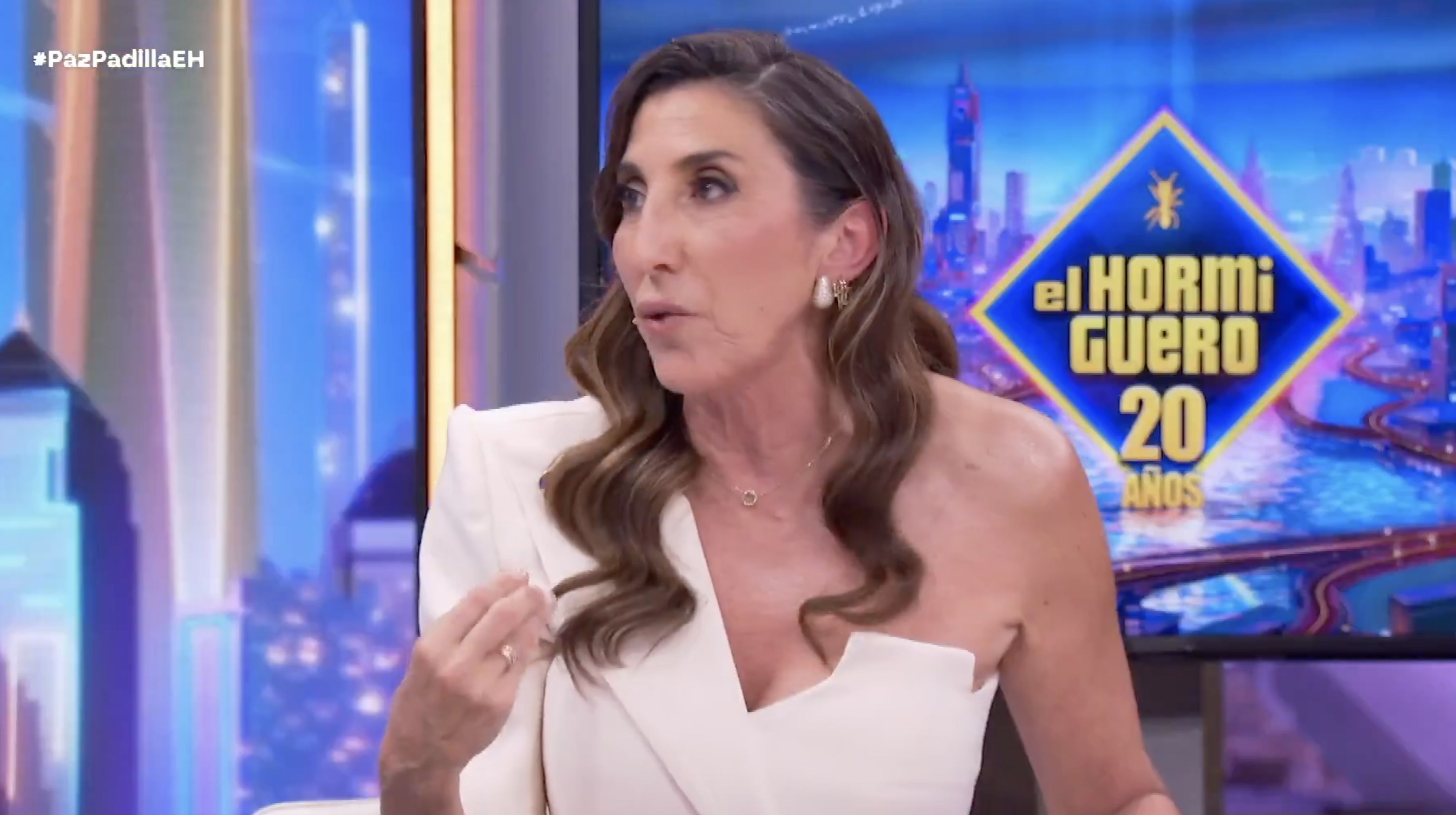 Paz Padilla, durante la entrevista. Paz Padilla, durante la entrevista.