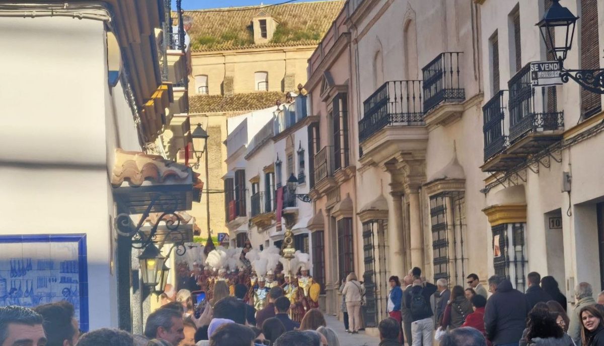 Calle Sevilla, en Marchena.