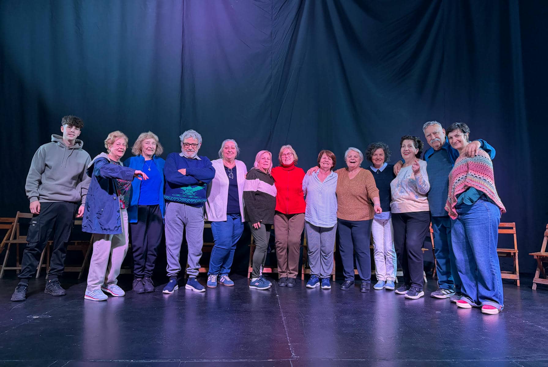 Participantes del taller de teatro de Almensilla, en Sevilla. Participantes del taller de teatro de Almensilla, en Sevilla.
