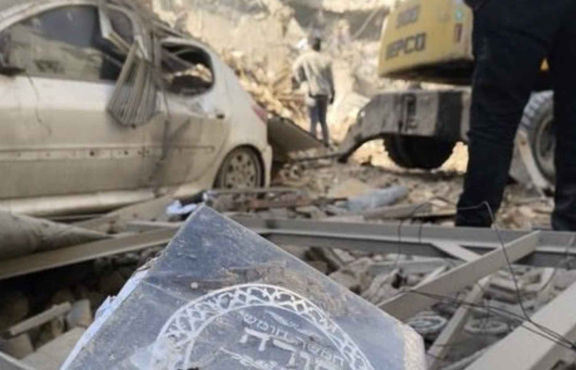 Una sinagoga iraní, destruida recientemente tras un ataque de Israel.