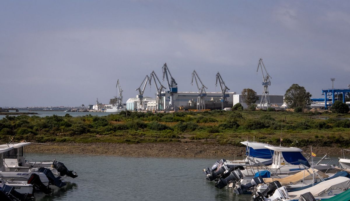 soldadores trabajadores metal navantia grua listas negras Manuel Balber Jesús Galván bahia cadiz