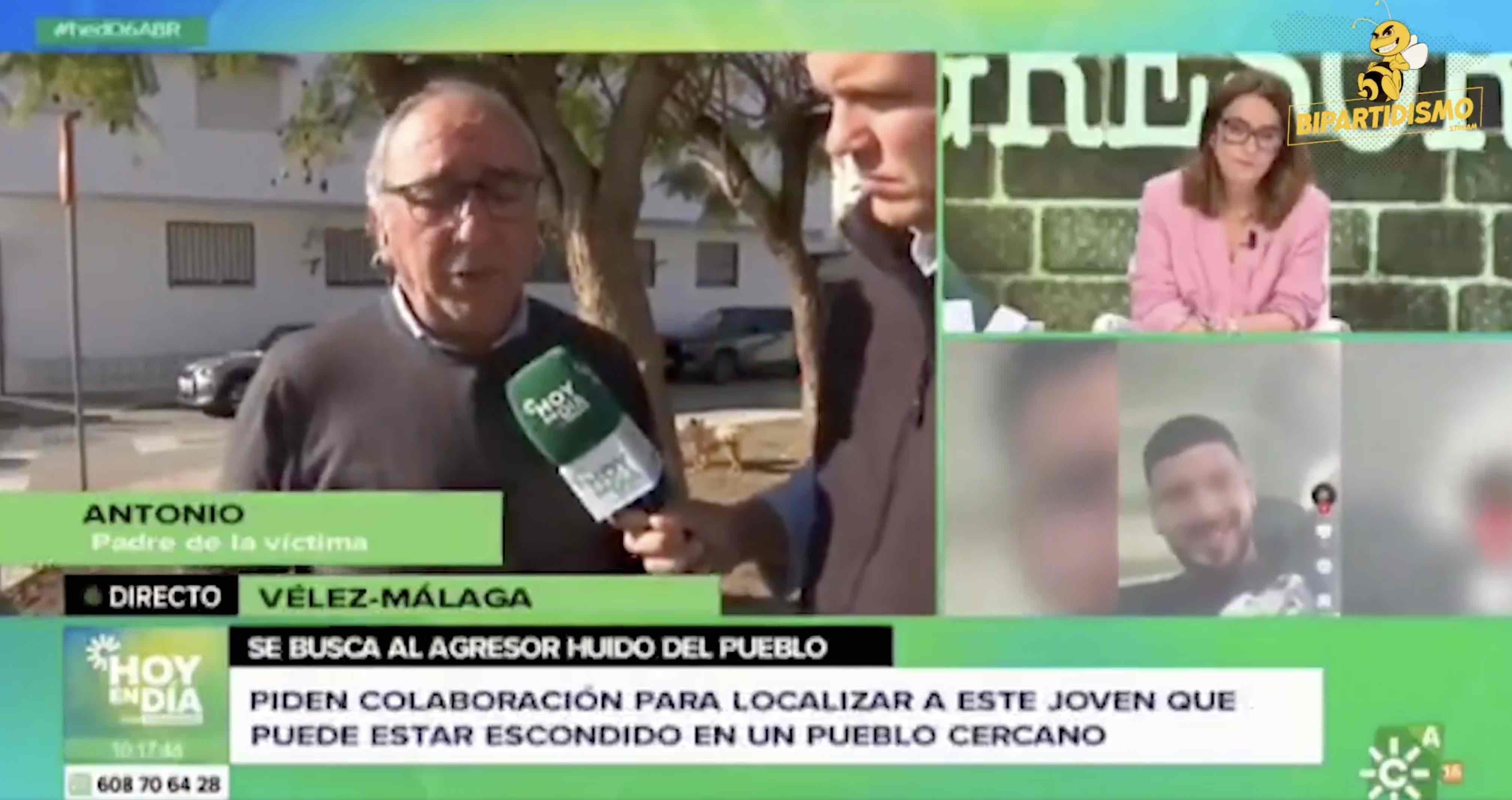 La entrevista en Canal Sur sobre el caso de la agresión en Granada.