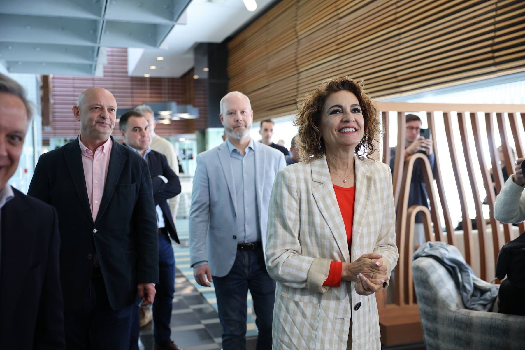 María Jesús Montero en Cádiz este viernes.