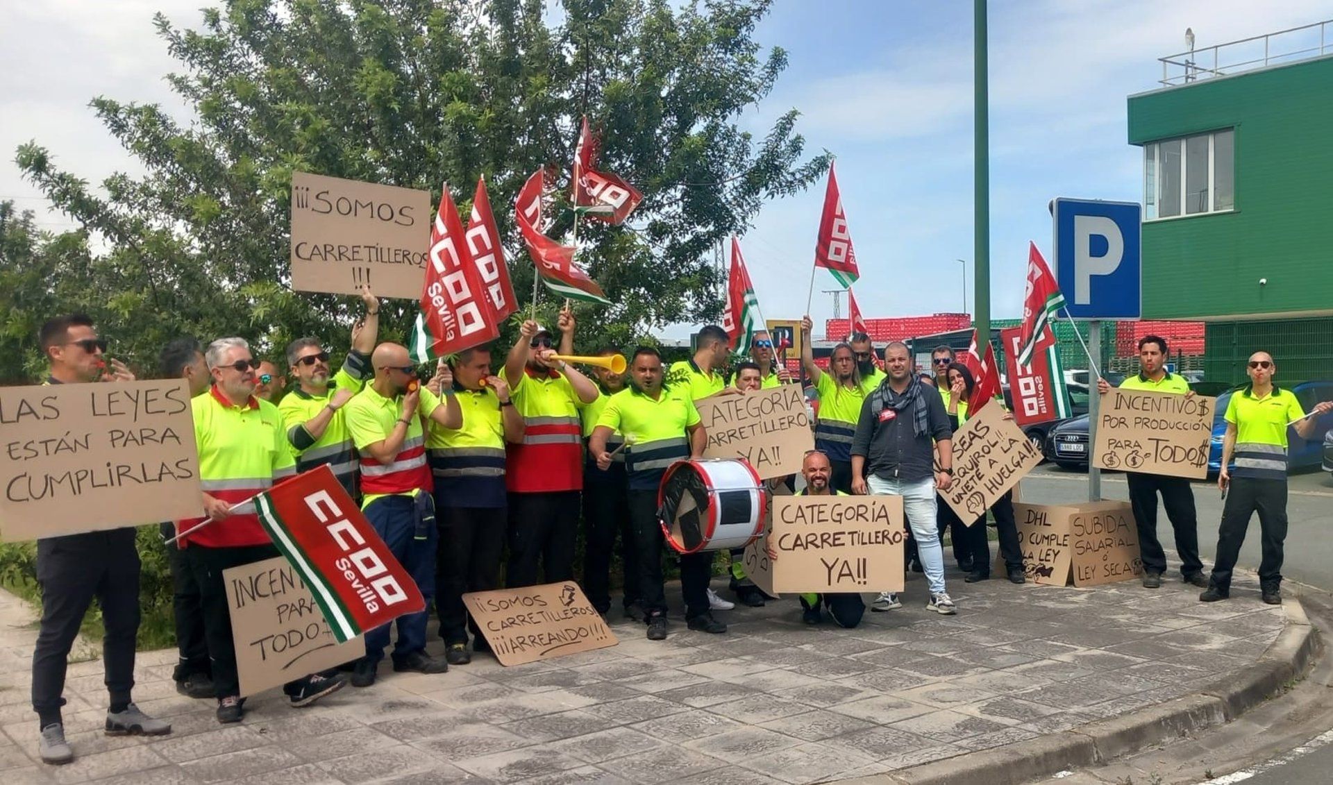 Las protestas de los trabajadores.