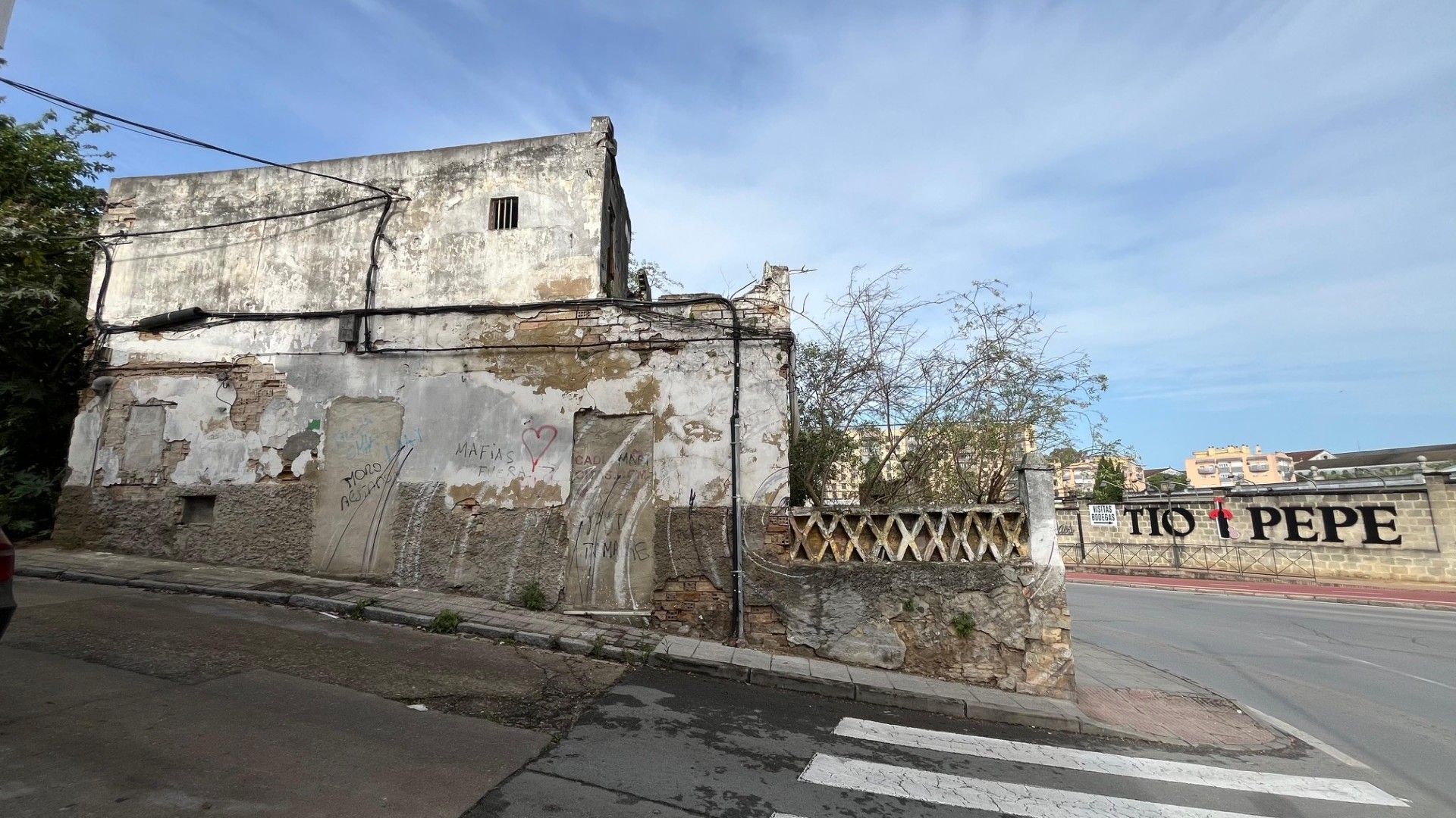 Vivienda abandonada en la calle Pedro Nolasco. 