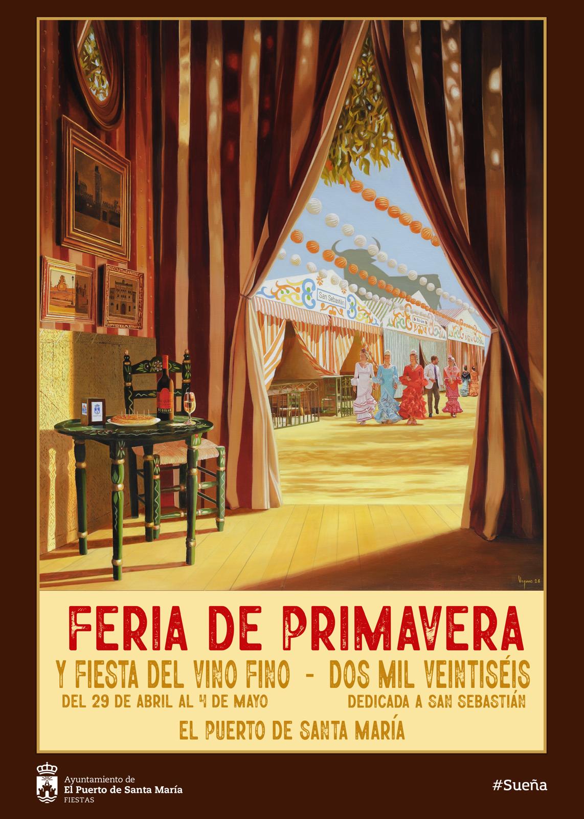 Cartel anunciador de la Feria de El Puerto.