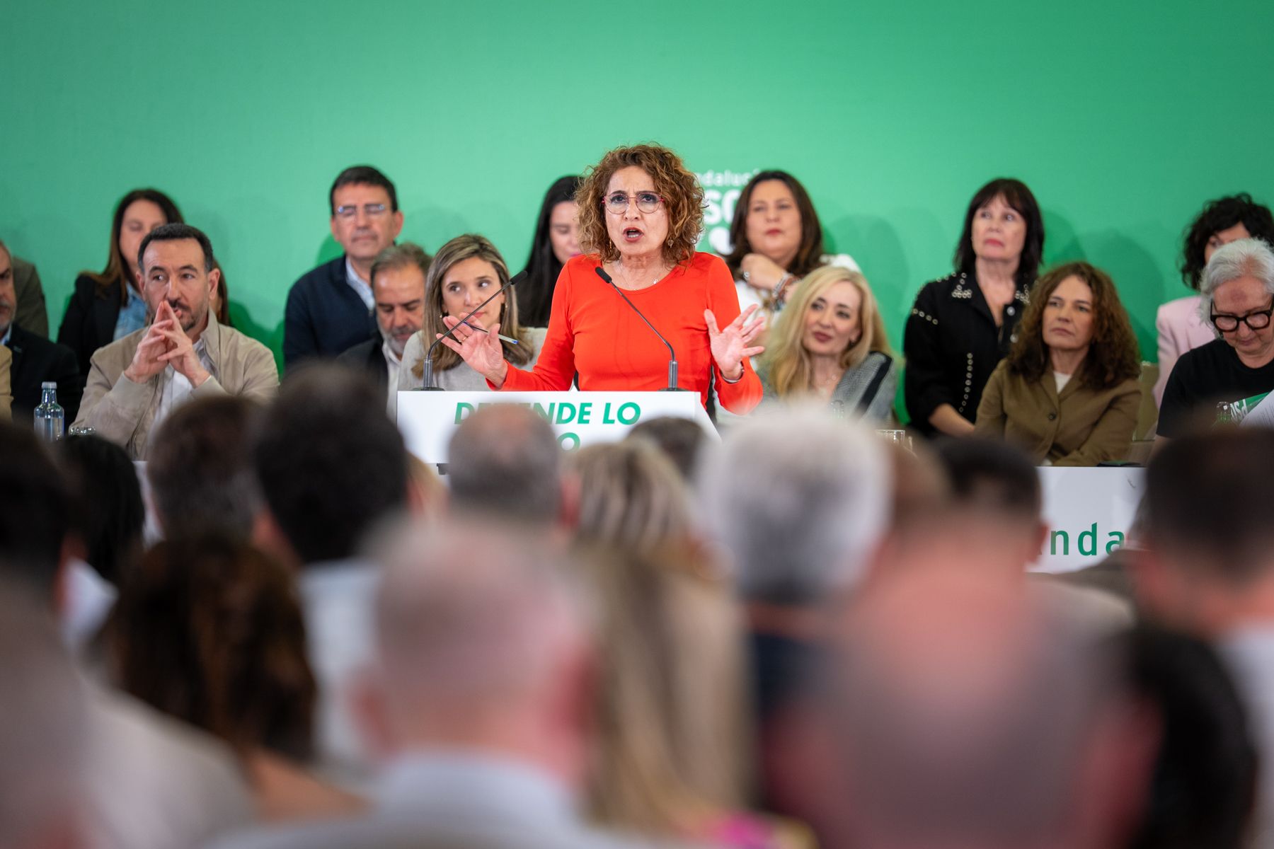María Jesus Montero, candidata del PSOE-A a la Presidencia de la Junta, en un acto en Cádiz esta semana.