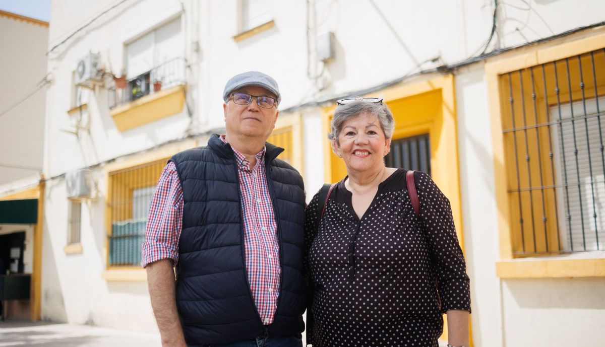 Juan Luis García y Paqui Román, vecinos de la constancia desde hace medio siglo.