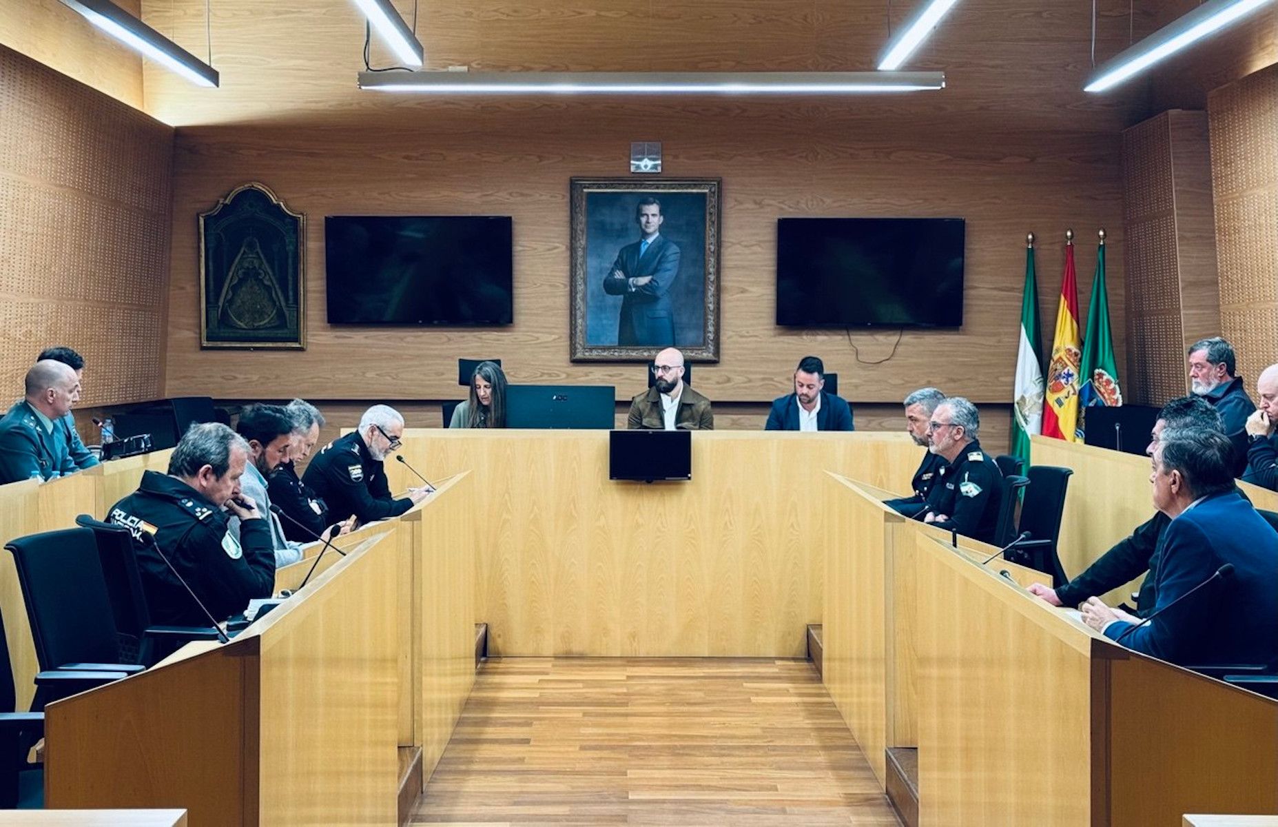 Junta local de seguridad para la Motorada y la Feria de El Puerto 2026.