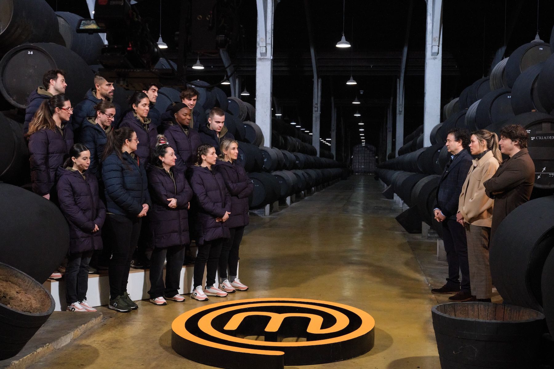 Los concursantes de MasterChef, en las Bodegas Valdespino de Jerez. Los concursantes de MasterChef, en las Bodegas Valdespino de Jerez.