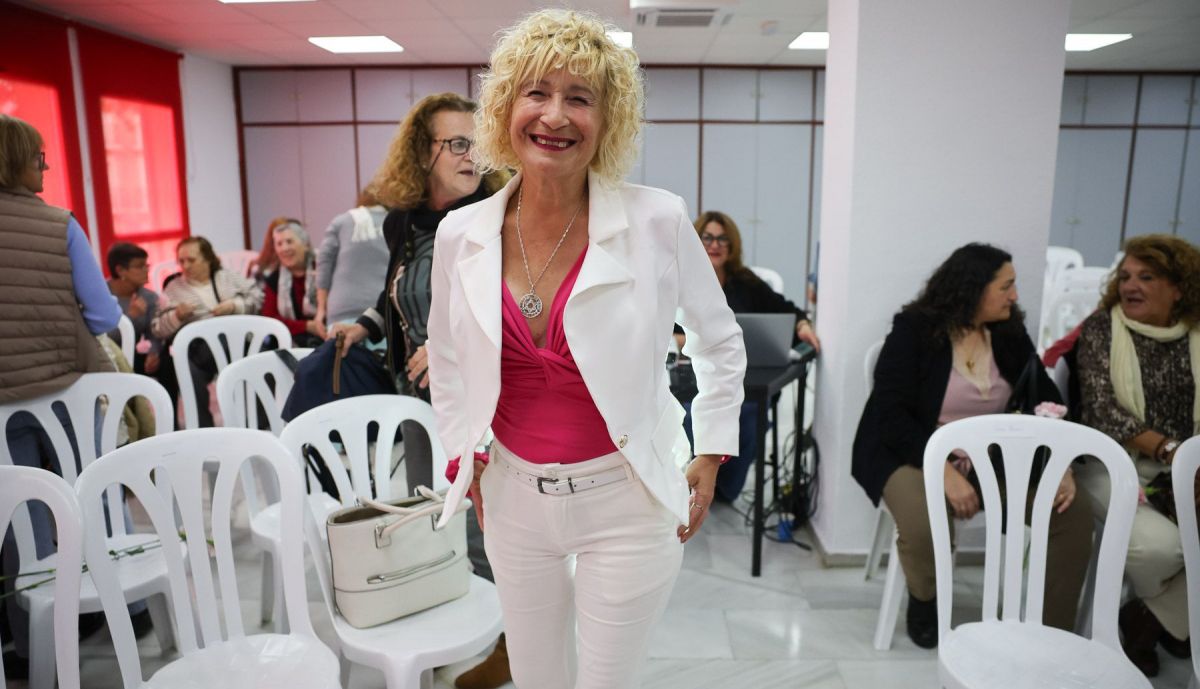 Ángela Claverol, en la Casa del Pueblo del PSOE.