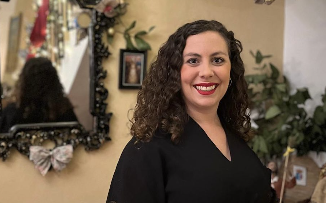 Soledad Lamorena, pregonera de las Glorias en Jerez.