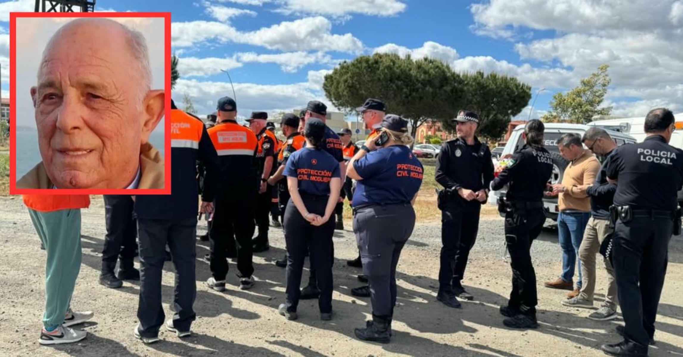 Una de las batidas reailzadas para buscar a Manuel en Aljaraque.