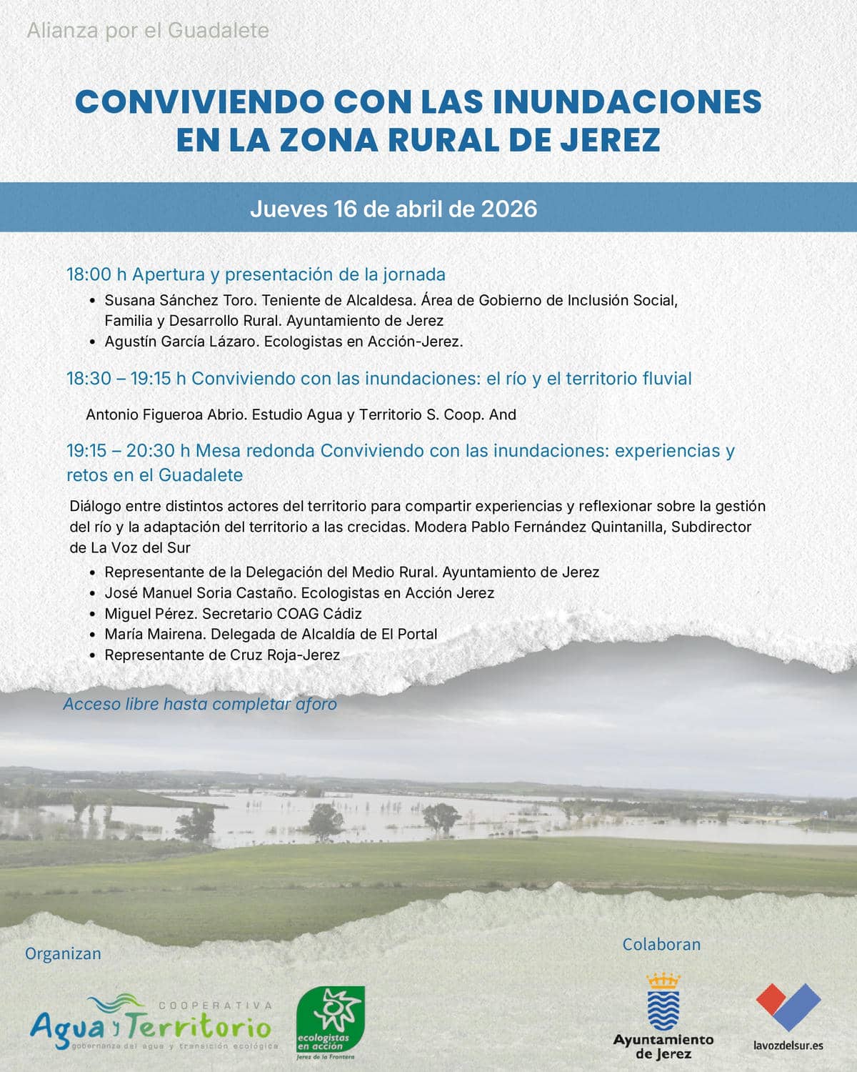 Las jornadas en Villapanés sobre inundaciones este jueves.