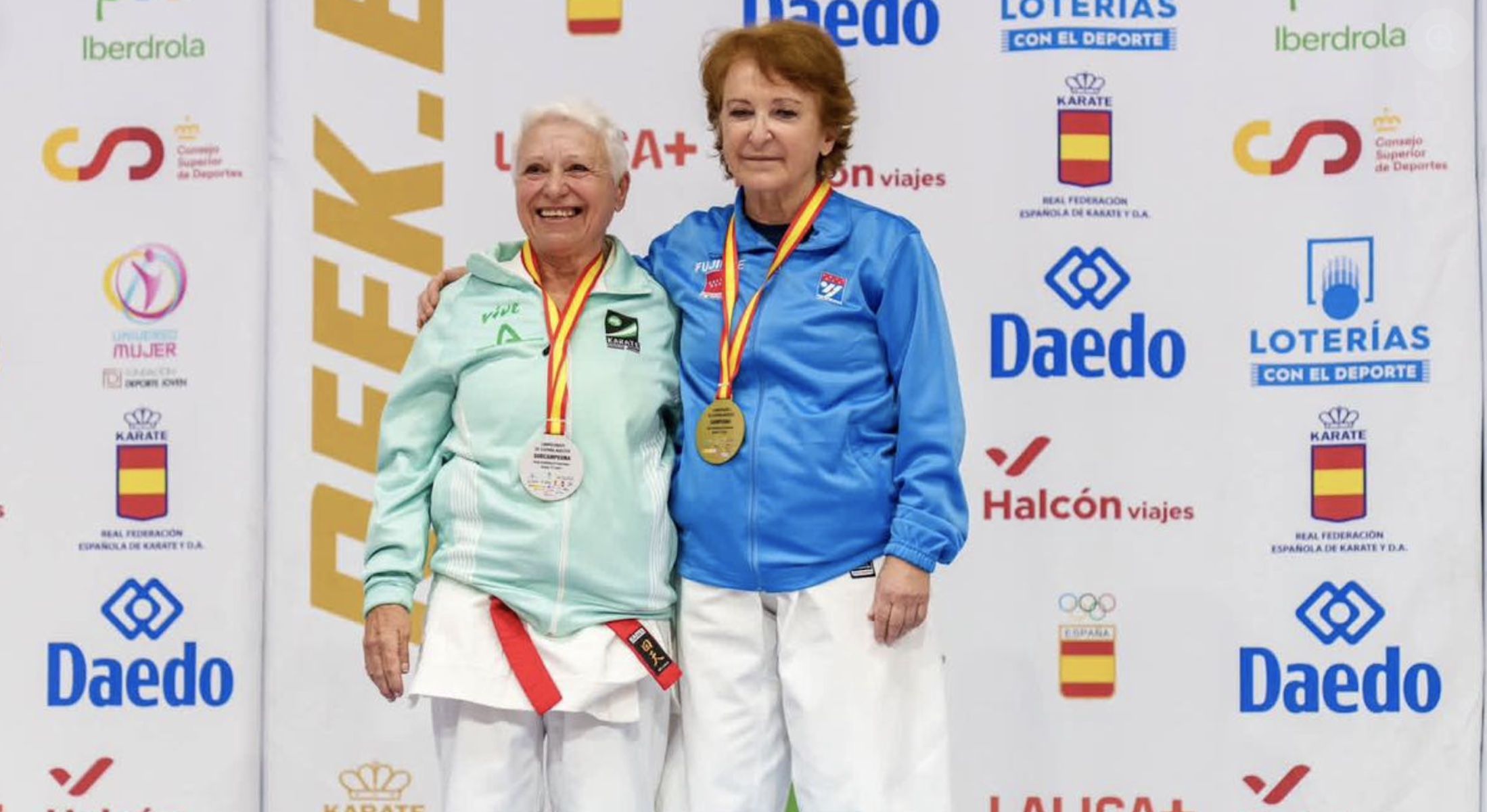 Manuela Otero, subcampeona de kata en el Campeonato de España de Veteranos.