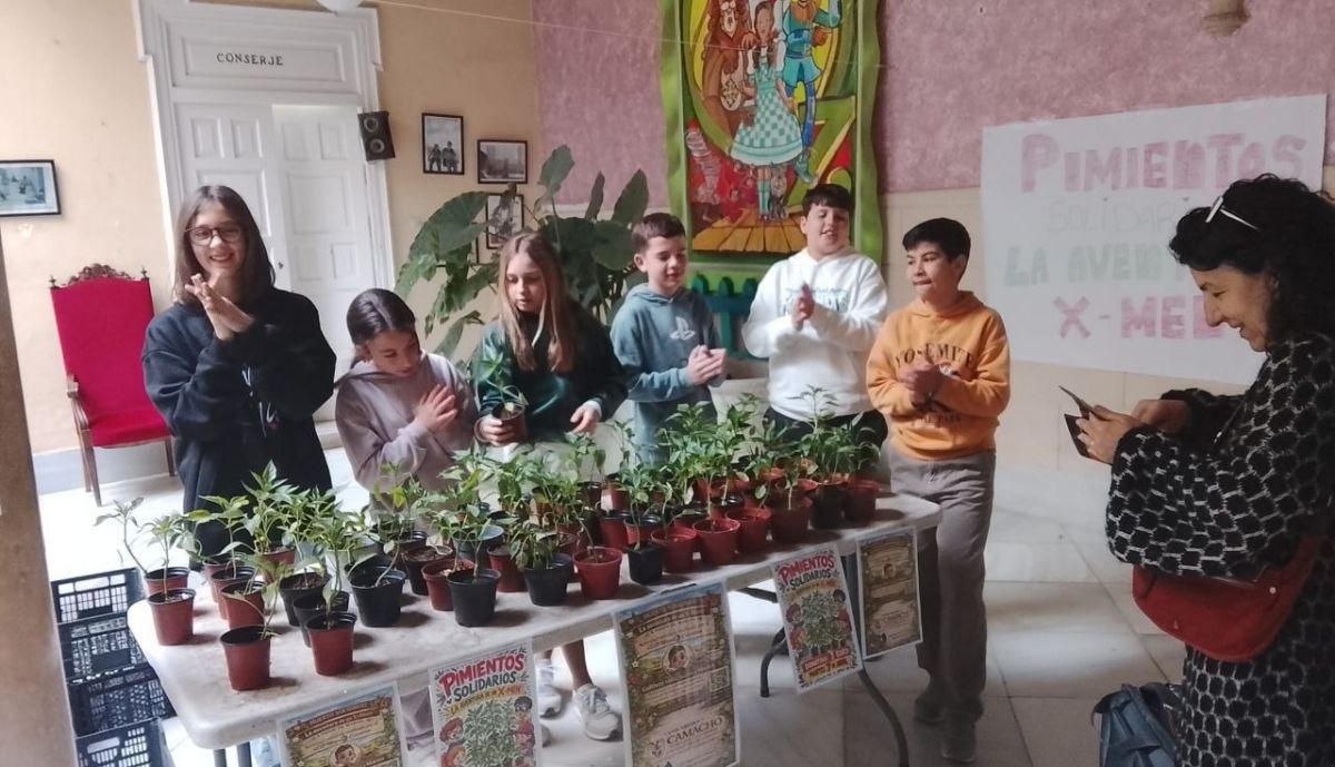 Así es la iniciativa del huerto escolar.