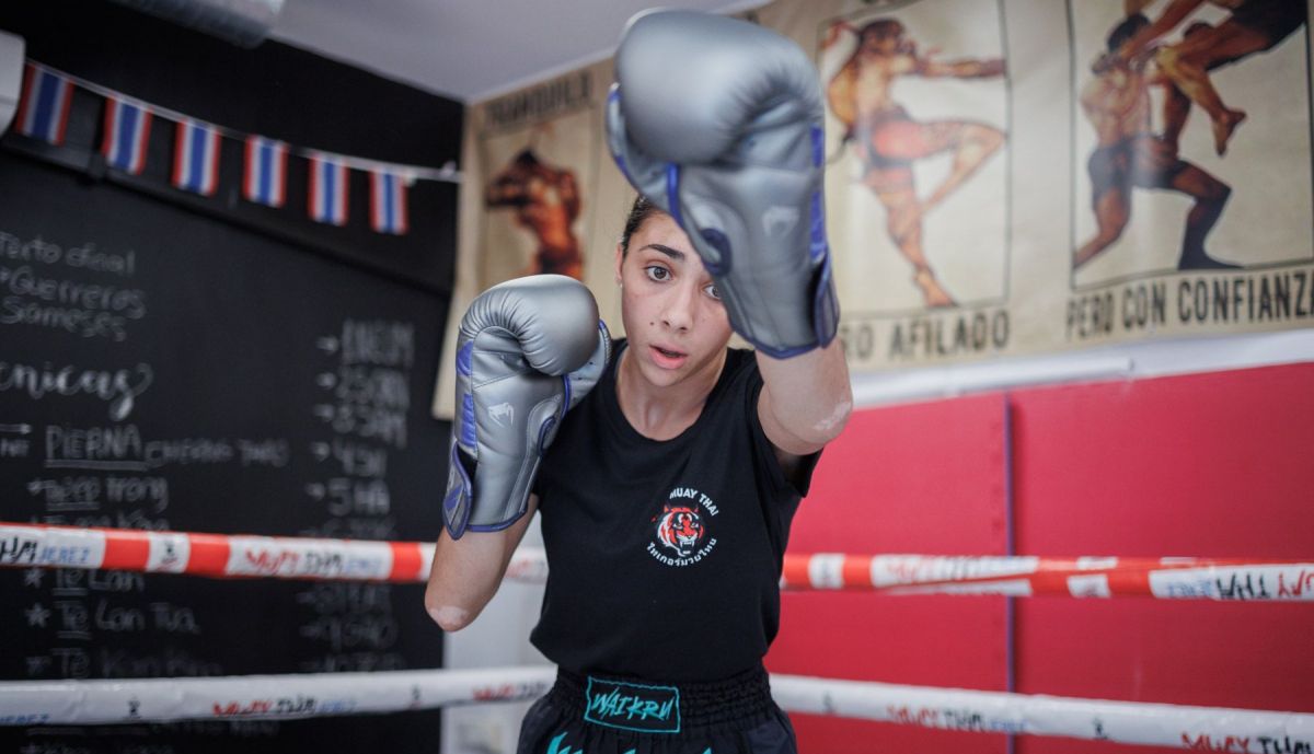 Malena Ruiz dedica horas y días completo de entrenamiento, mientras lo compagina con finalizar con matrícula Bachillerato. 