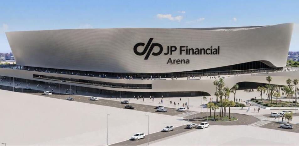 Recreación del JP Financial Arena, que puede construirse en El Puerto.