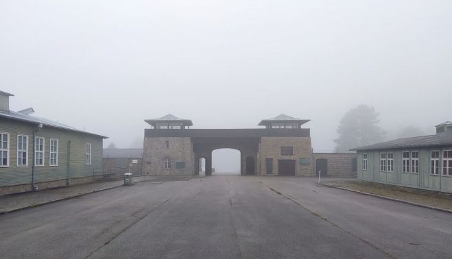Una vista de Mauthausen, hoy convertido en un memorial.