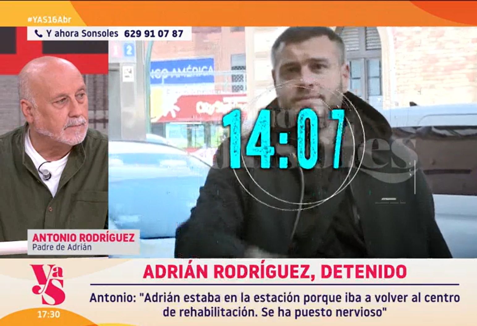 La detención de Adrián Rodríguez.