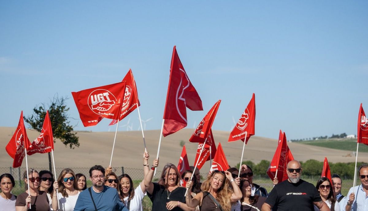 protesta area sur convenio UGT 