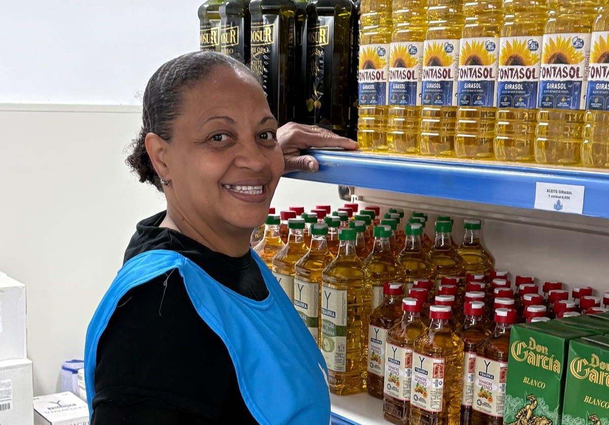 Annia trabajando en Jerez a través de San Juan de Dios.