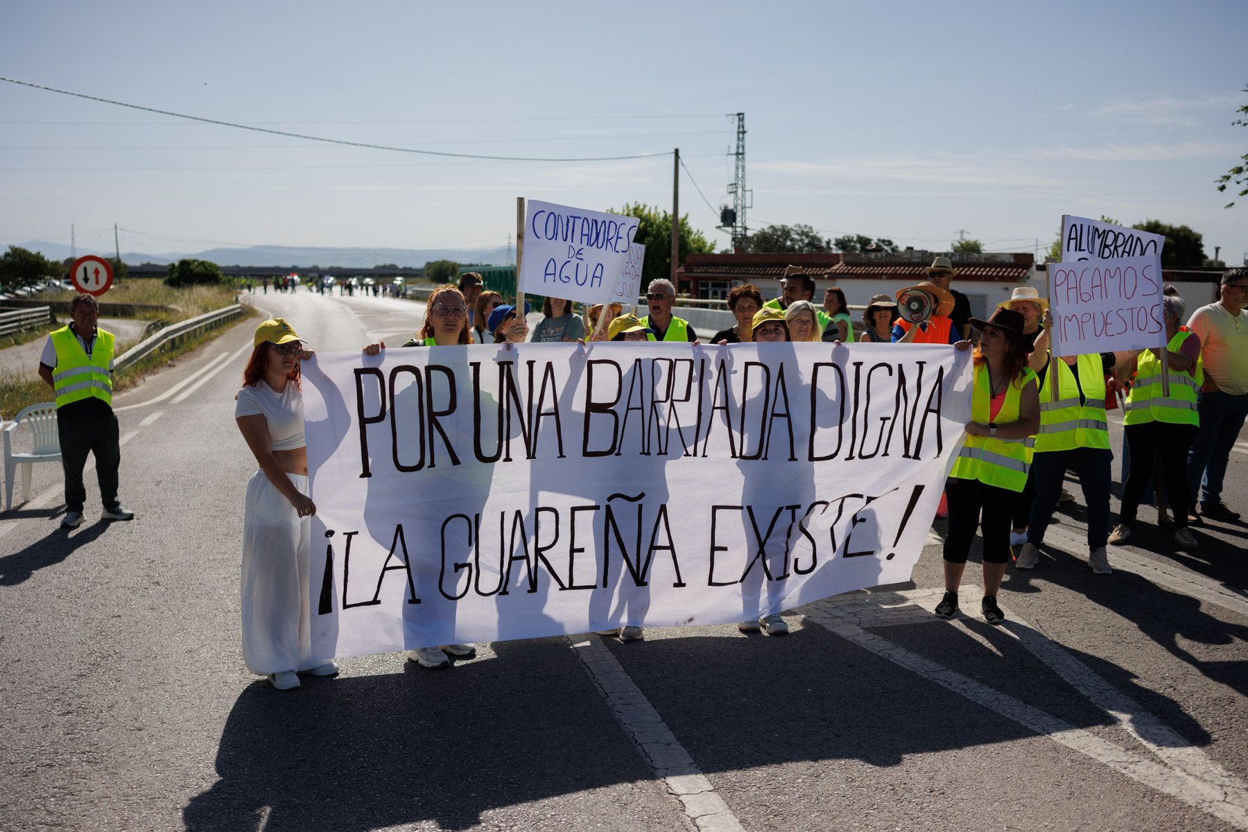 Las protestas de los vecinos de La Guareña.