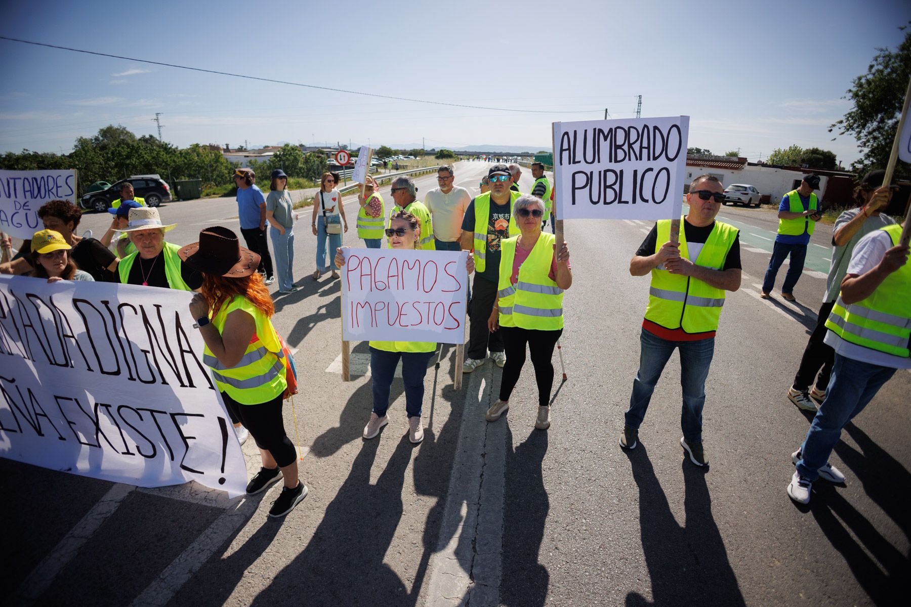 Protestas de vecinos de La Guareña.