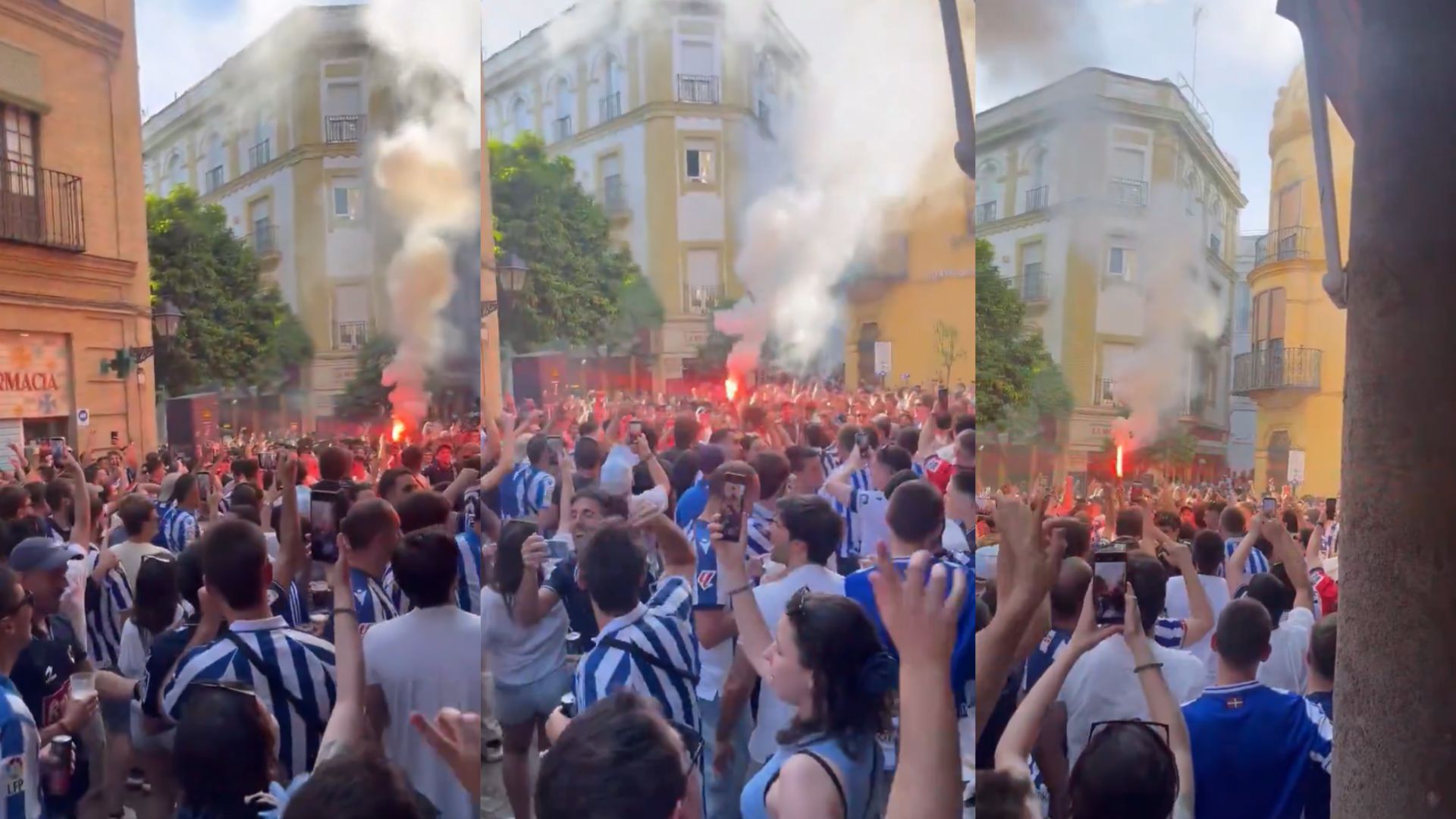 Algunos aficionados de la Real Sociedad han realizado cánticos sobre ETA previo a la final de la Copa del Rey en Sevilla