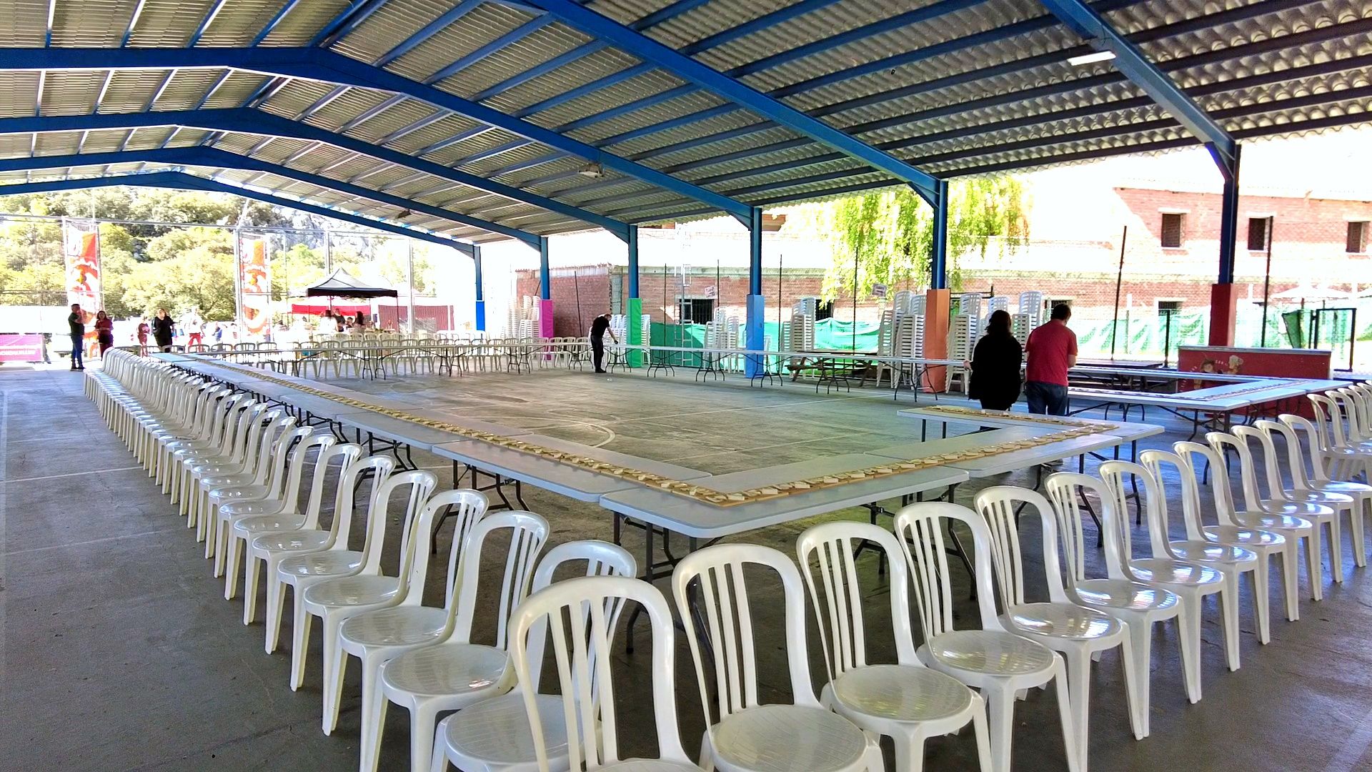 Villaluenga durante la Feria del Queso.