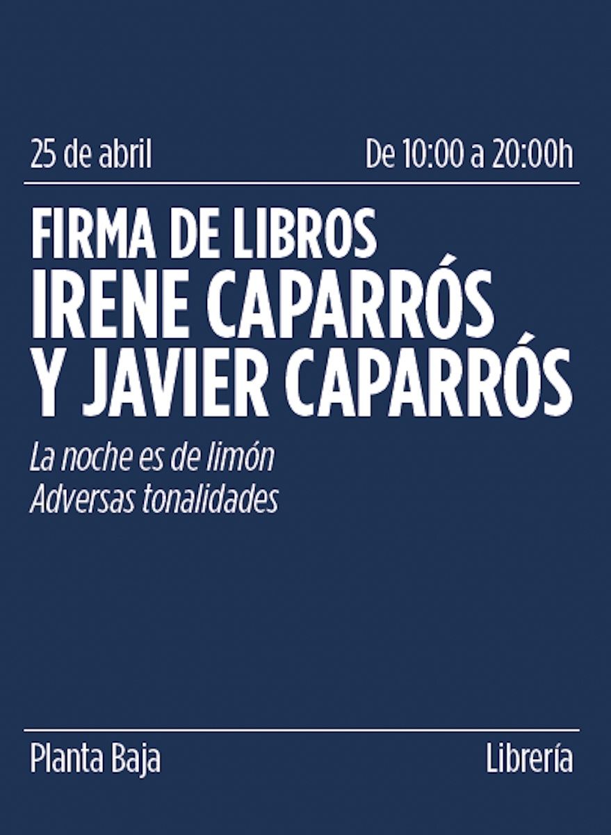 Cartel de la firma de libros en El Corte Inglés de Jerez.