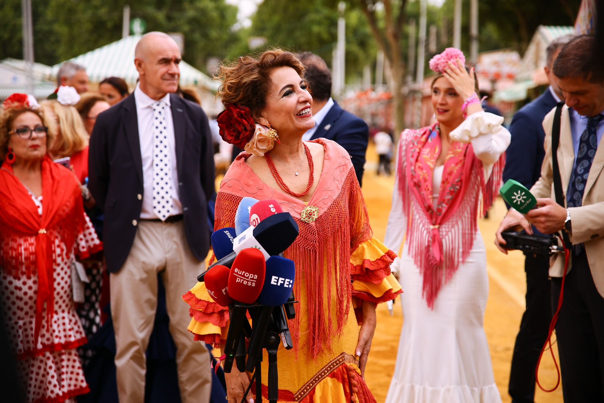 María Jesús Montero en la Feria.