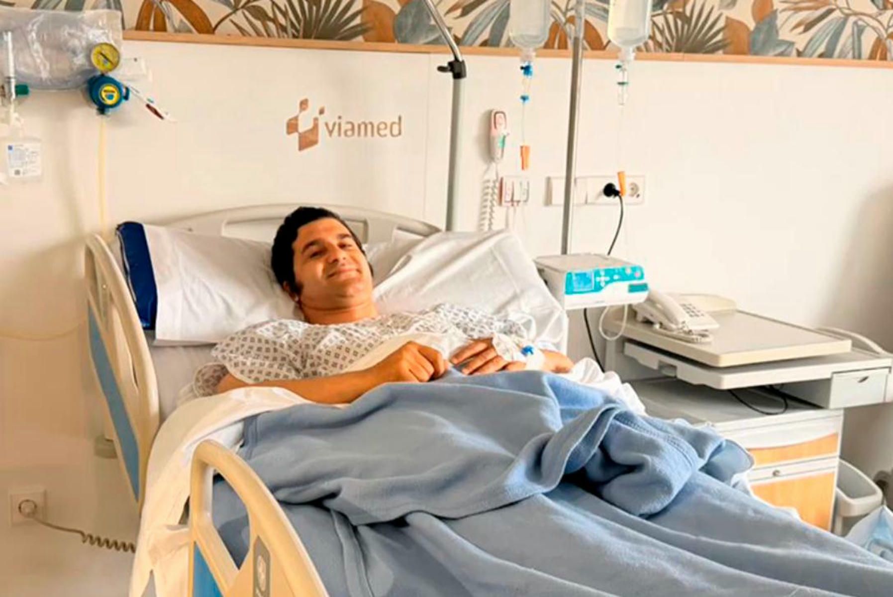 Morante de la Puebla, desde el hospital, en una imagen de Canal Sur.