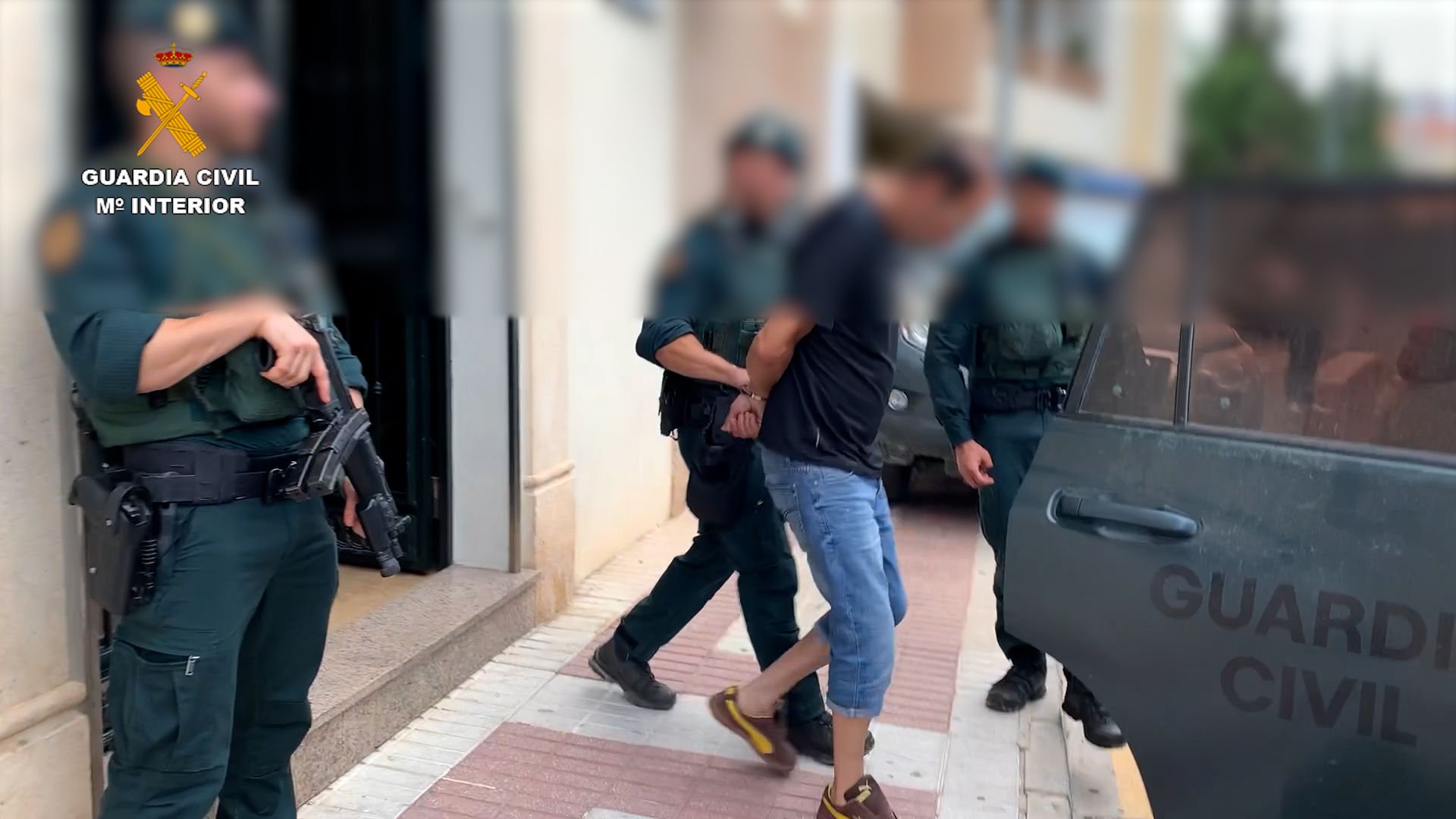 Uno de los detenidos por el crimen de Pelagatos, en Chiclana, en una imagen del Ministerio del Interior.