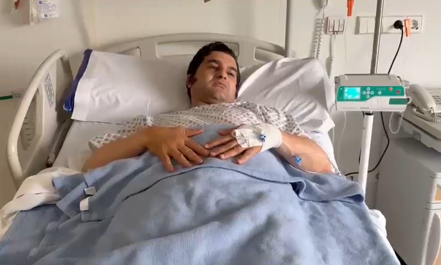 Morante, desde la cama del hospital.