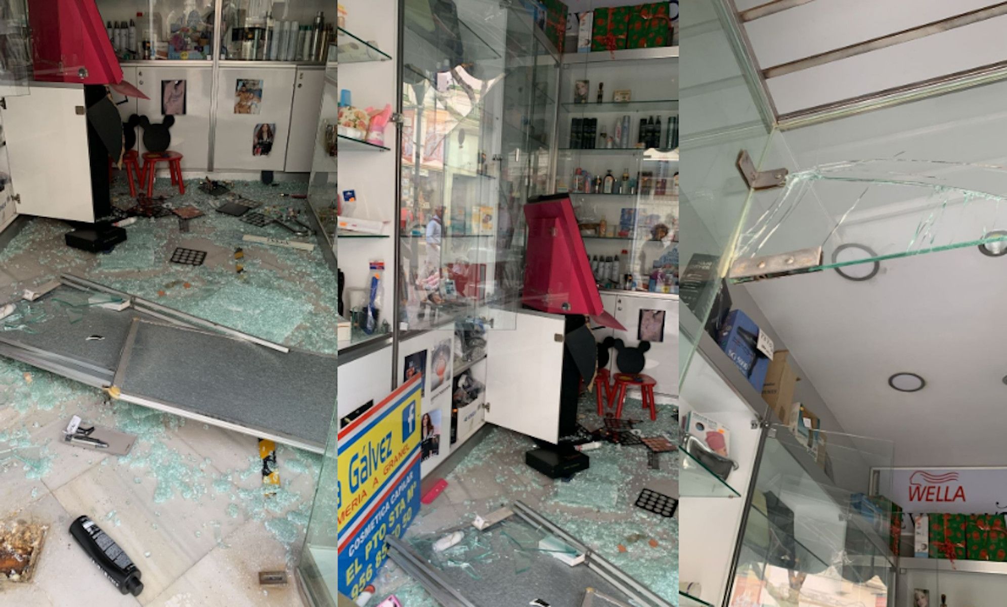 Así ha quedado la tienda de Nana Gálvez en el centro de El Puerto.