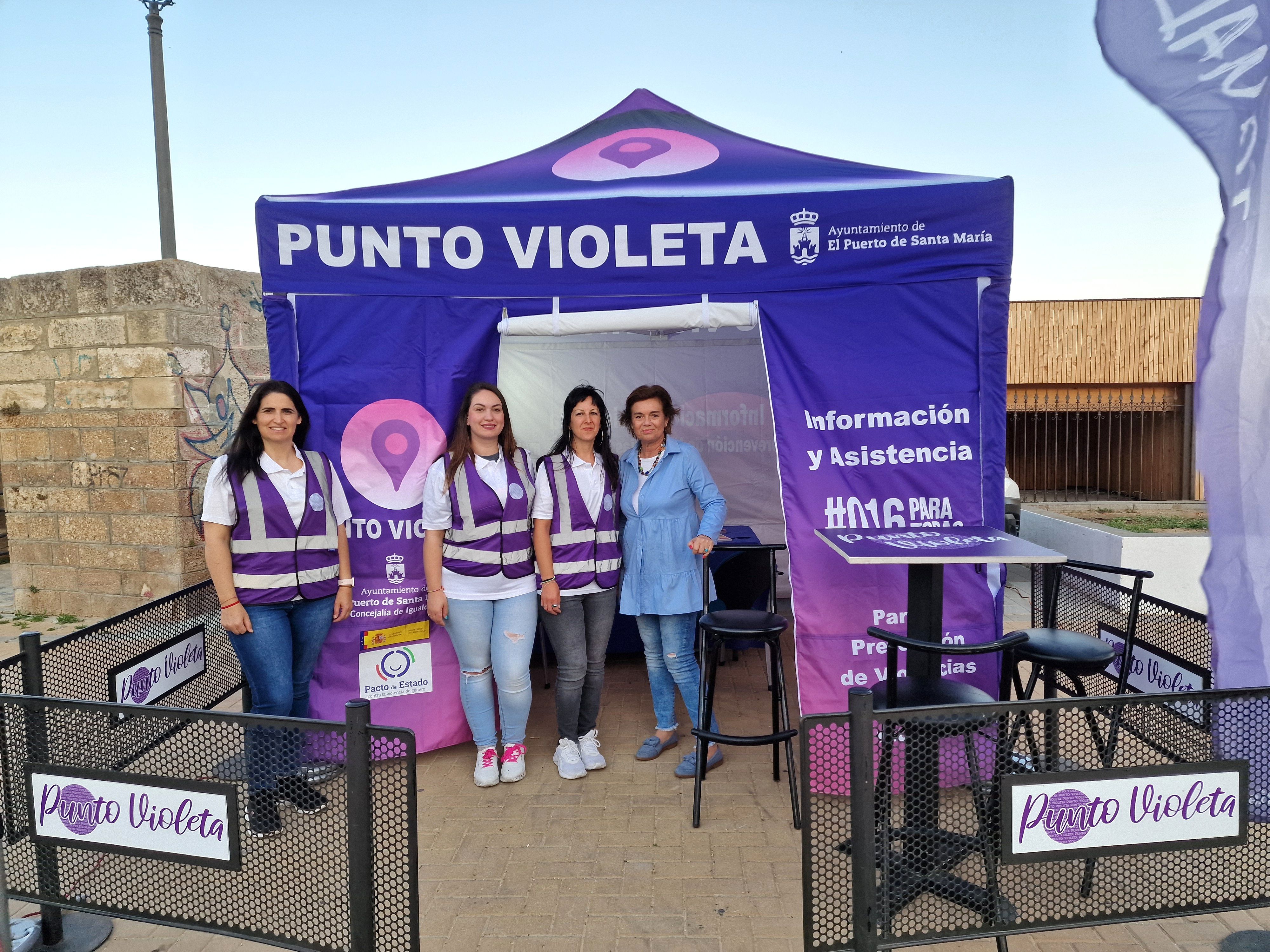 El Punto Violeta se ubicará en la Plaza Pedro el de los Majaras durante la Motorada en El Puerto.