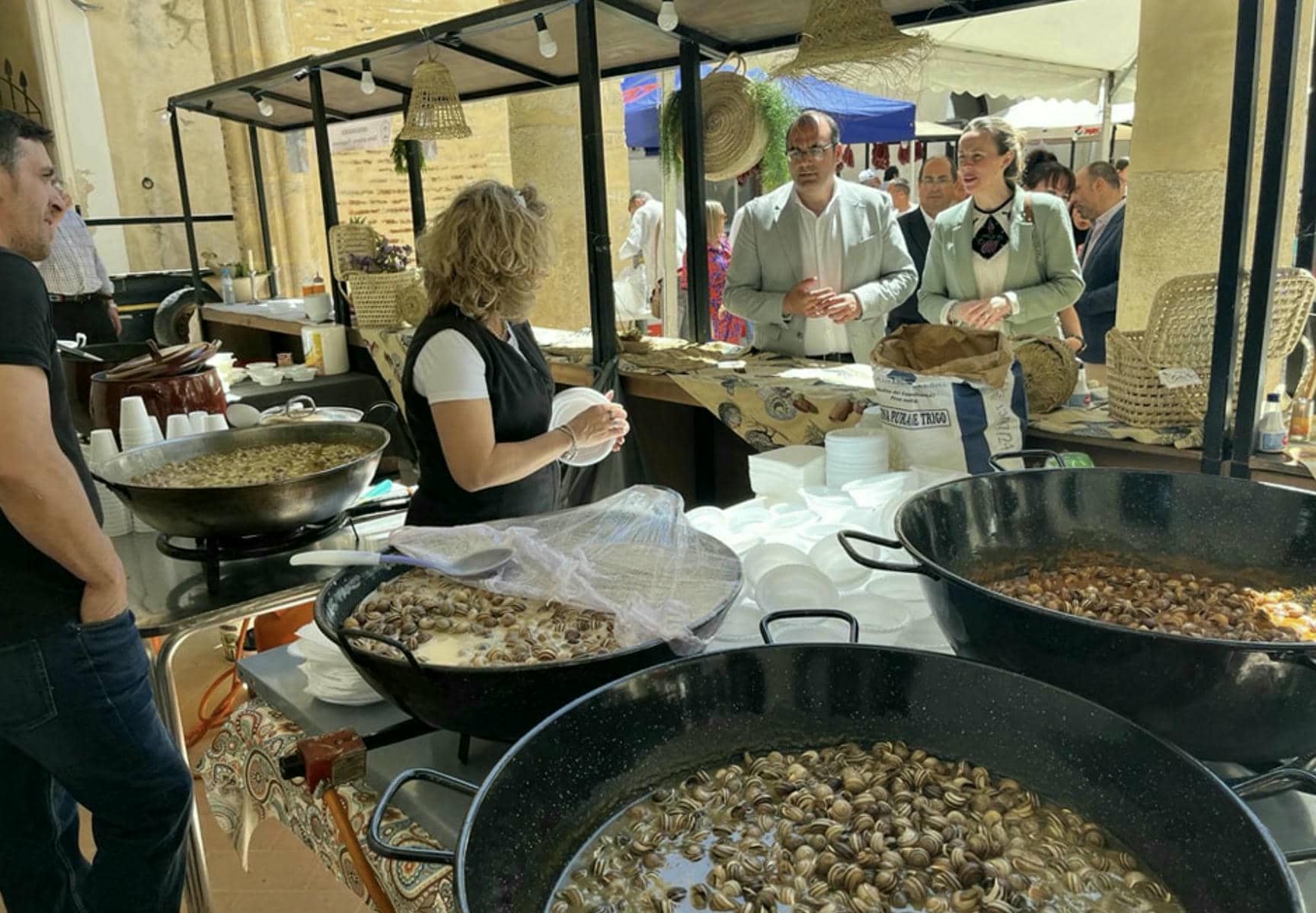 Una edición pasada de la Feria del Caracol en Bornos.