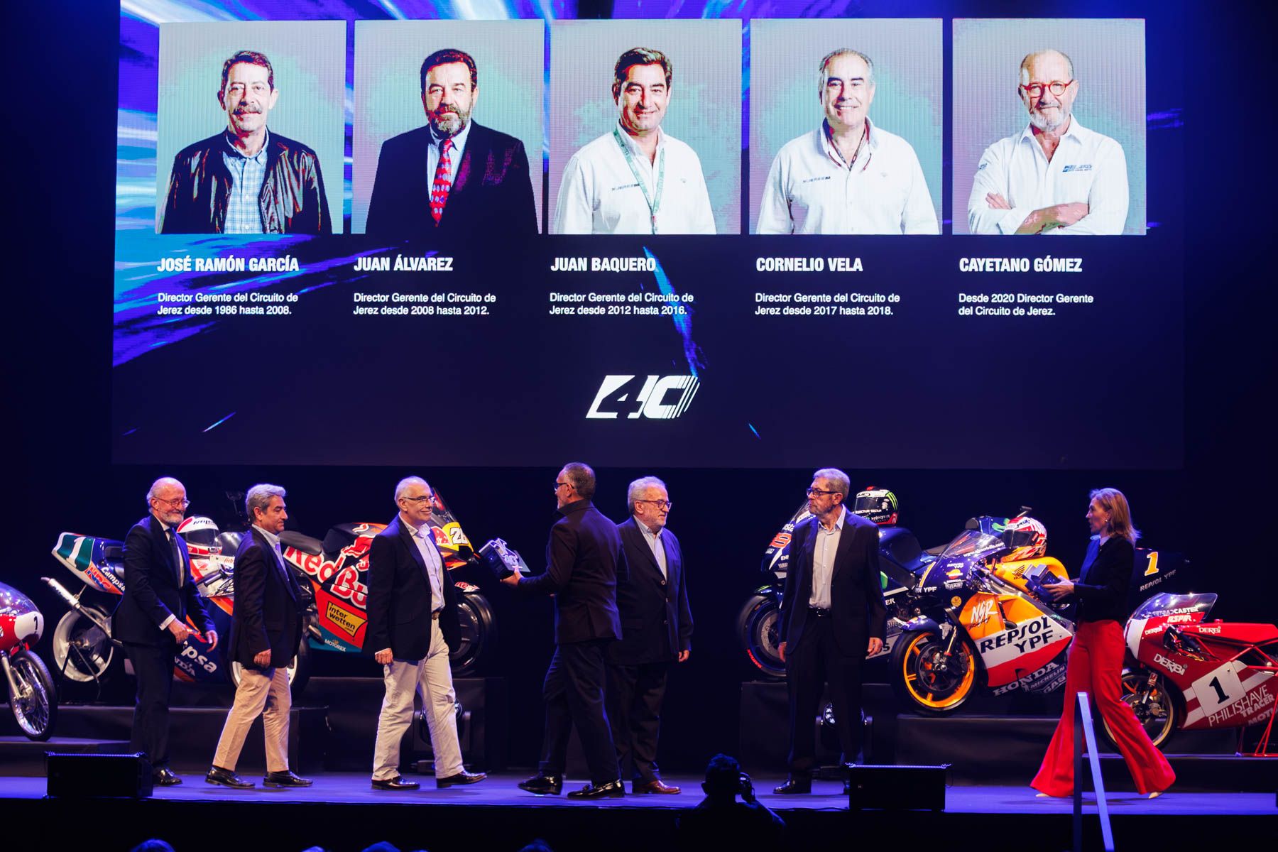 Premiados en la gala por el 40 aniversario del Circuito de Jerez
