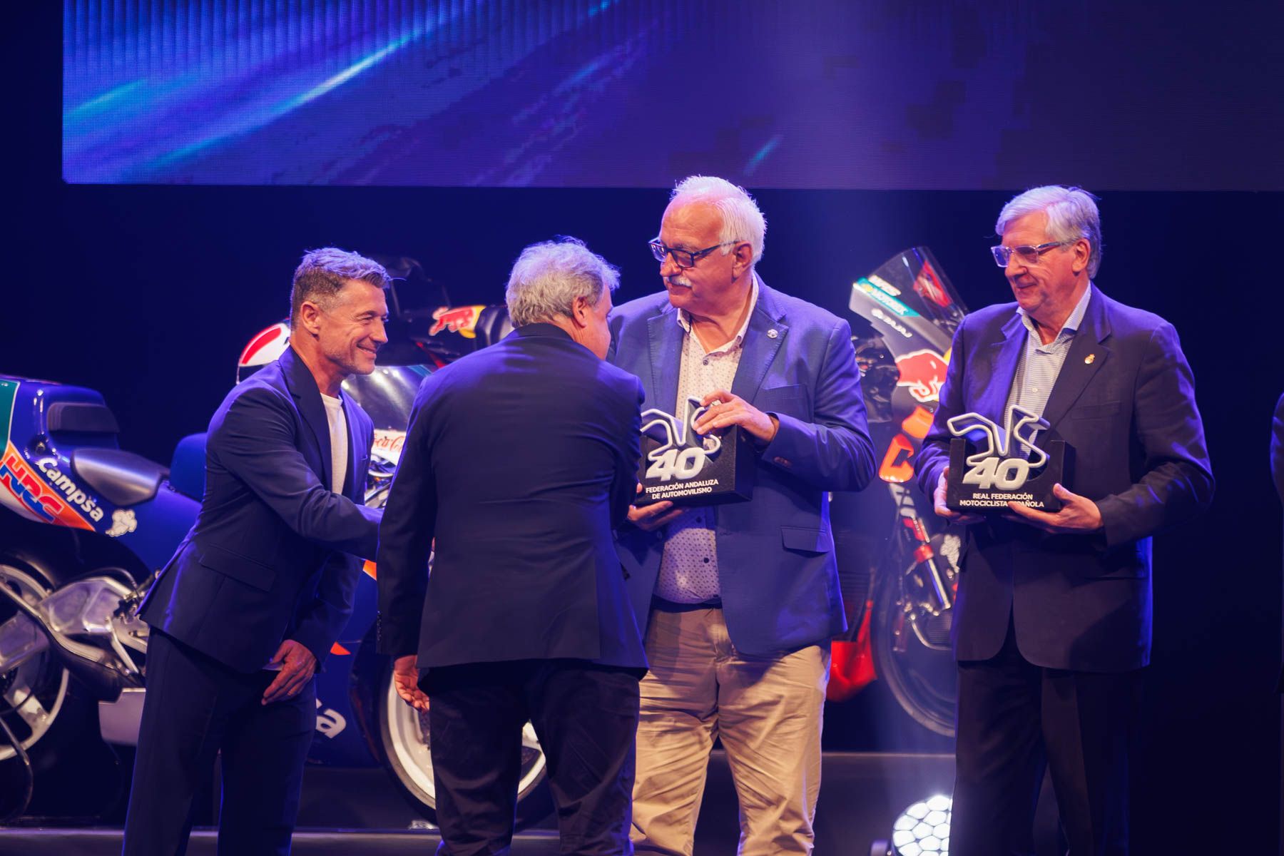 Premiados en la gala por el 40 aniversario del Circuito de Jerez
