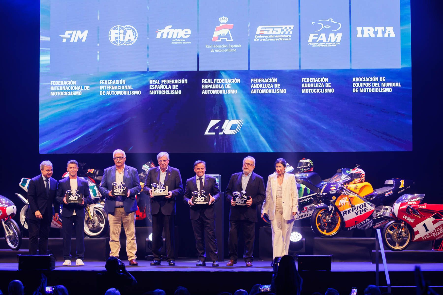 Premiados en la gala por el 40 aniversario del Circuito de Jerez