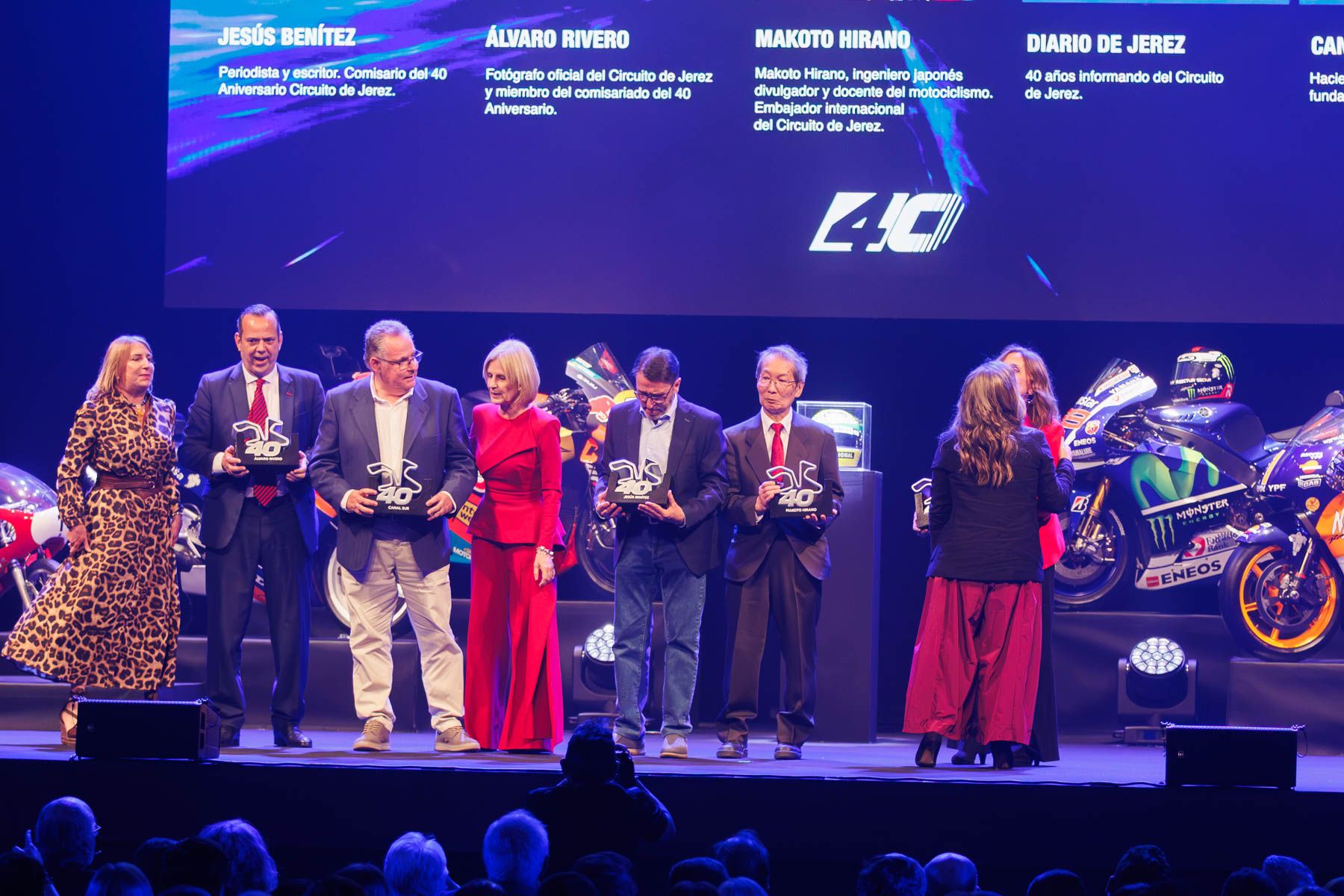 Premiados en la gala por el 40 aniversario del Circuito de Jerez
