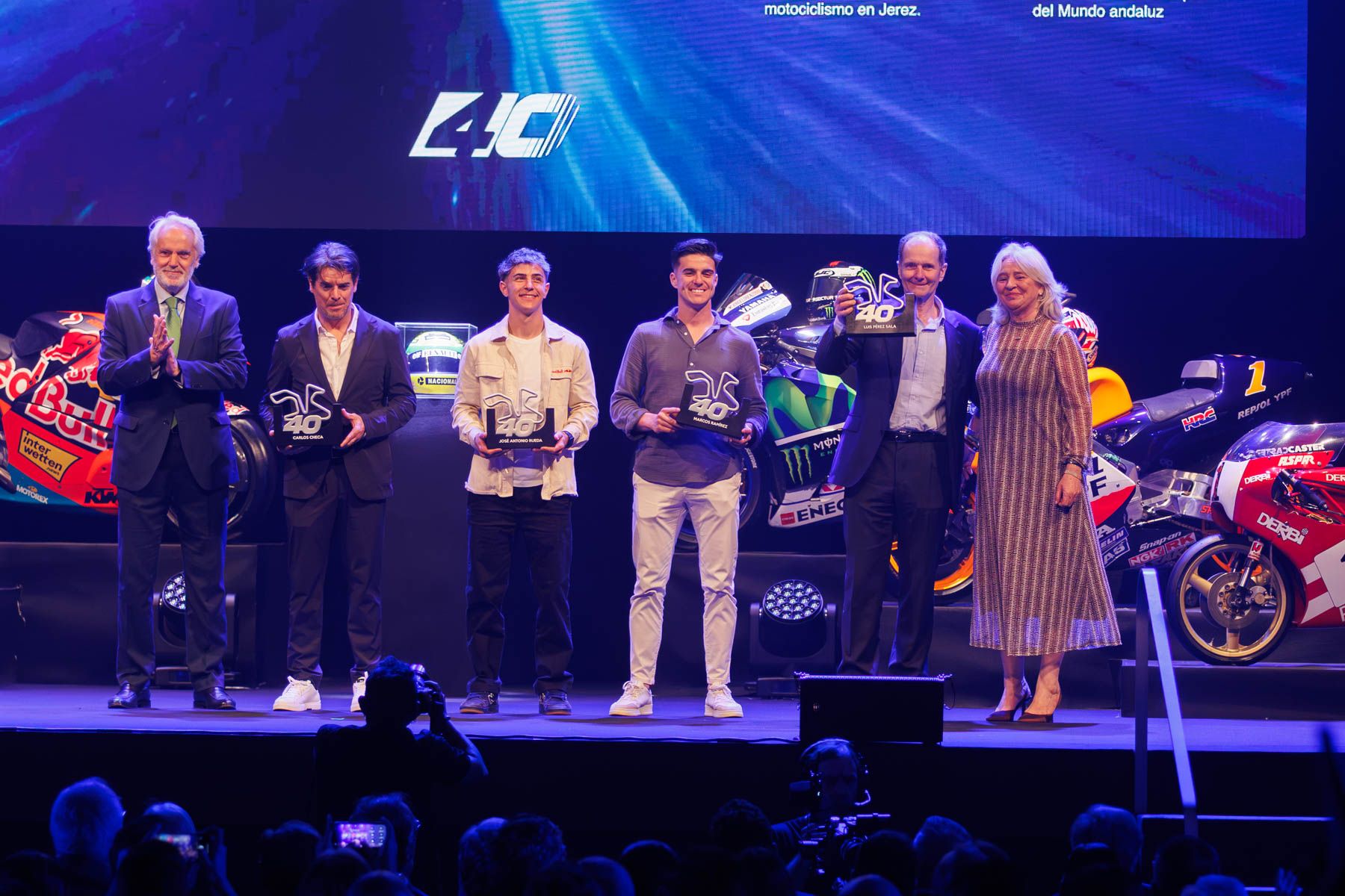Premiados en la gala por el 40 aniversario del Circuito de Jerez