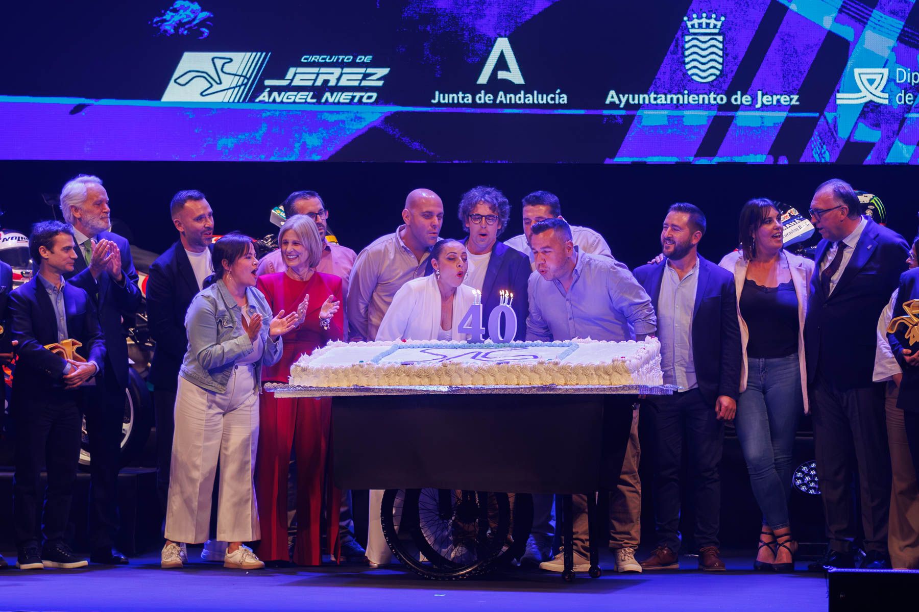Premiados en la gala por el 40 aniversario del Circuito de Jerez